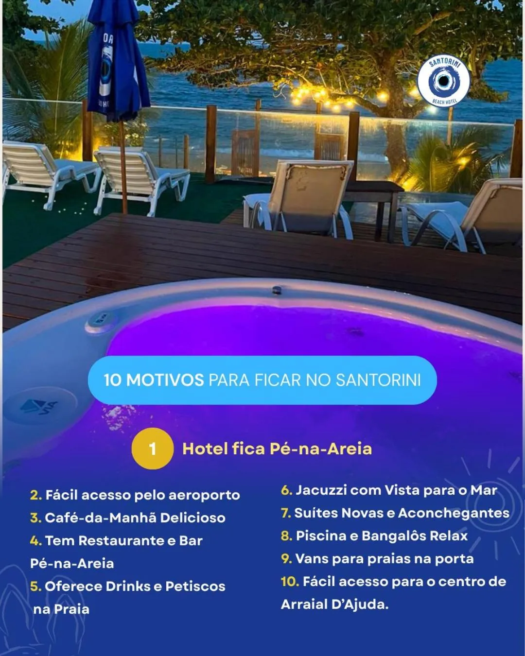 Hot Tub in Santorini Beach Hotel