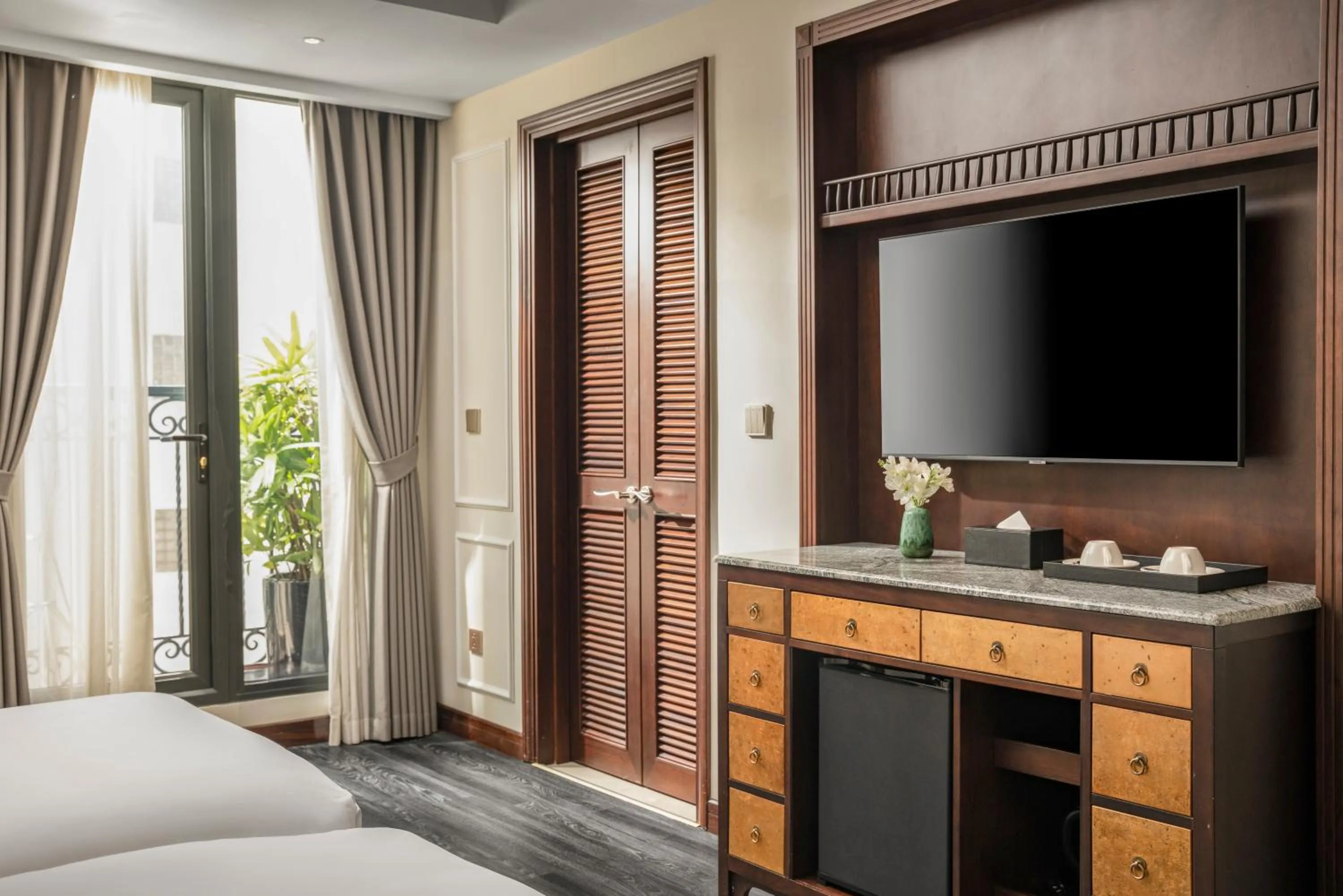 Bed in GM Premium Hotel