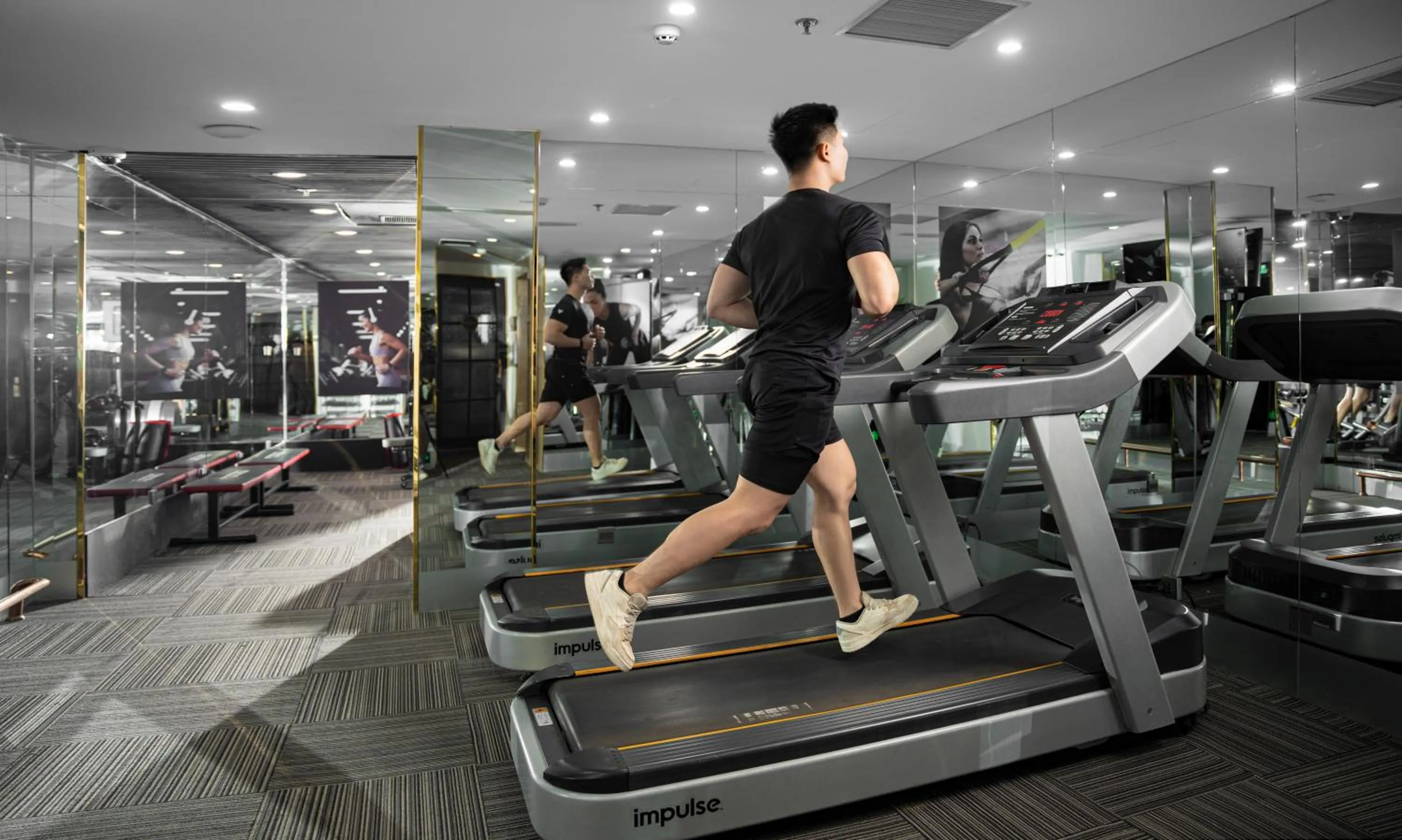 Fitness centre/facilities in GM Premium Hotel