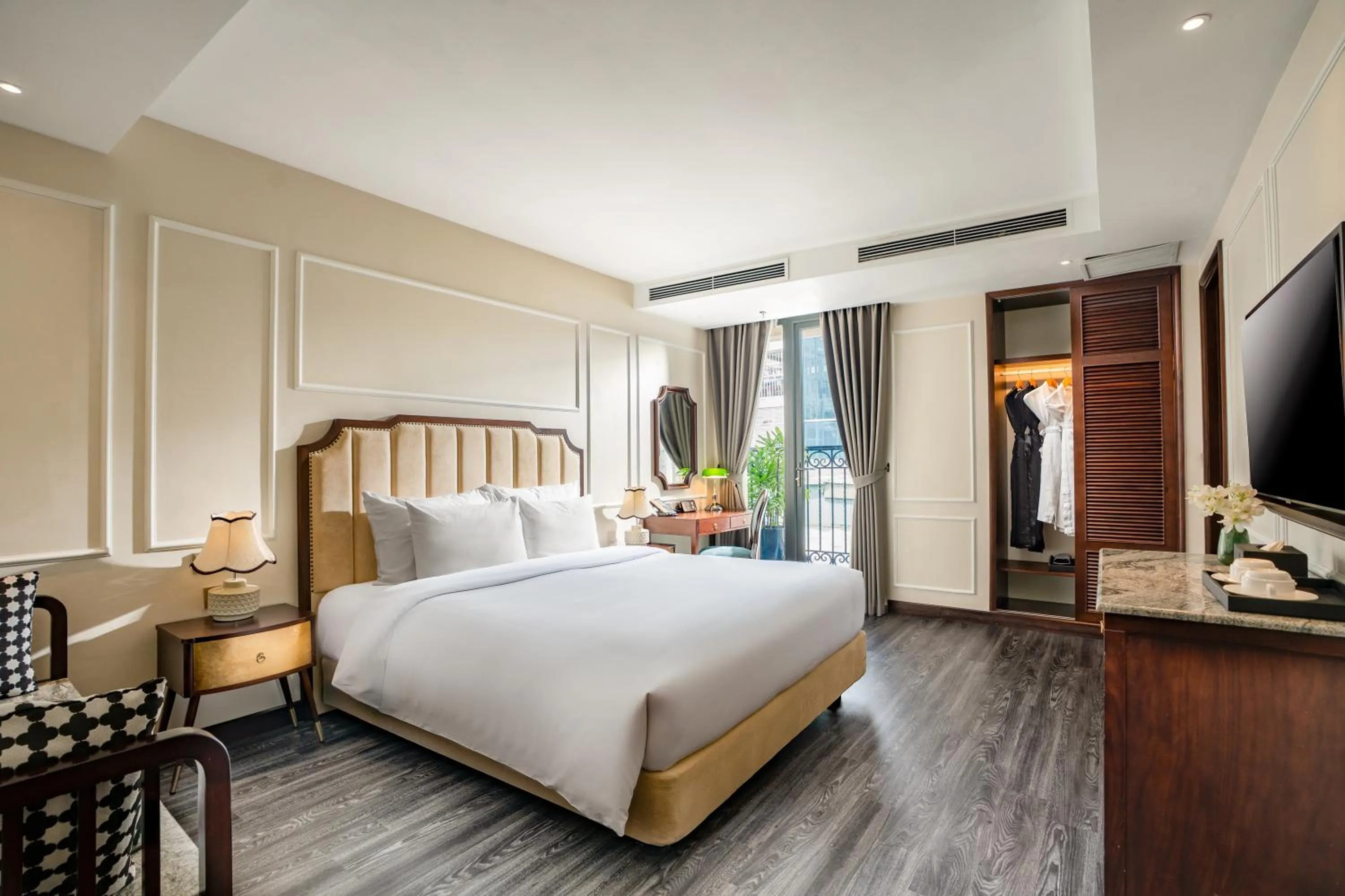 Bed in GM Premium Hotel