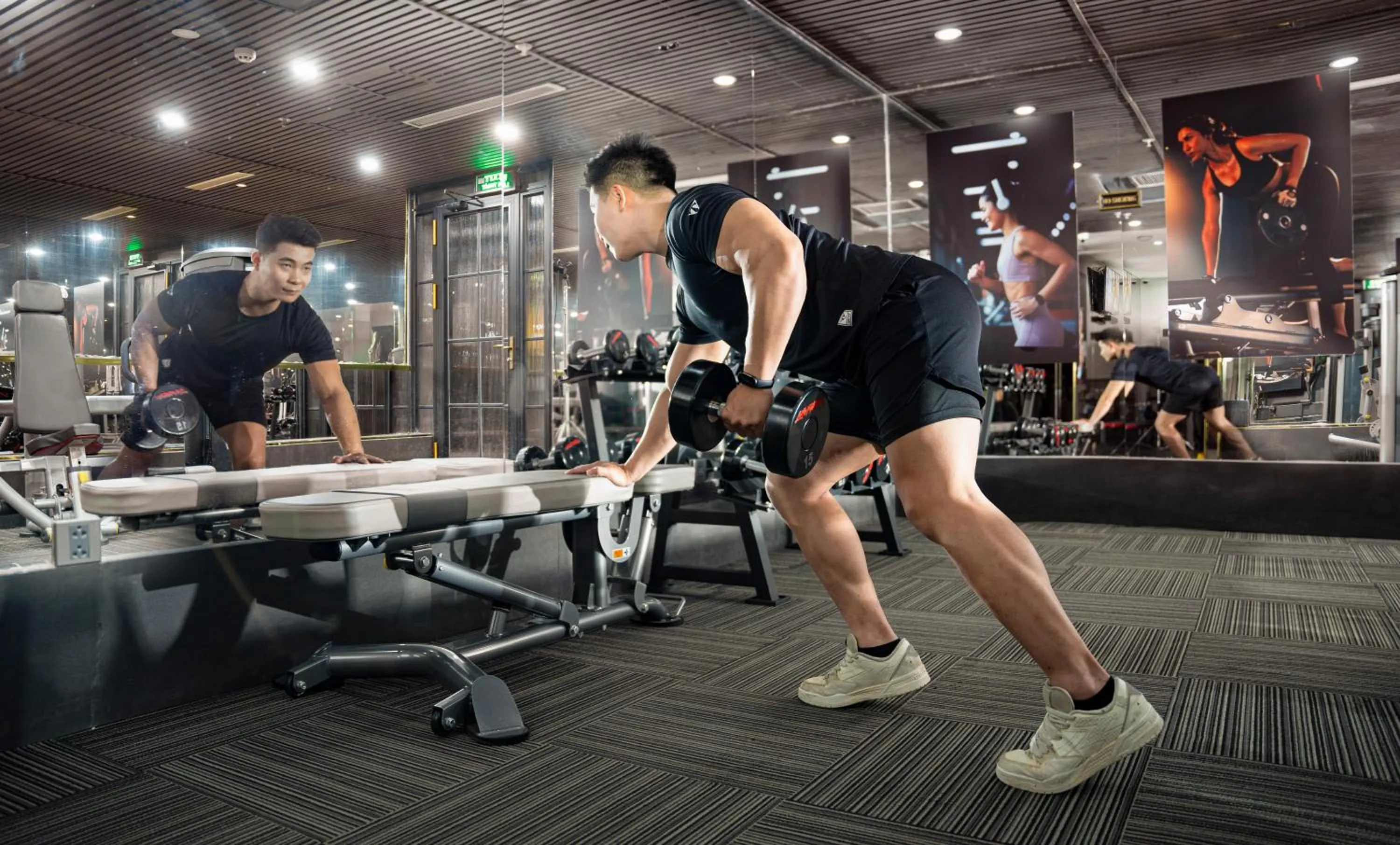 Fitness centre/facilities in GM Premium Hotel