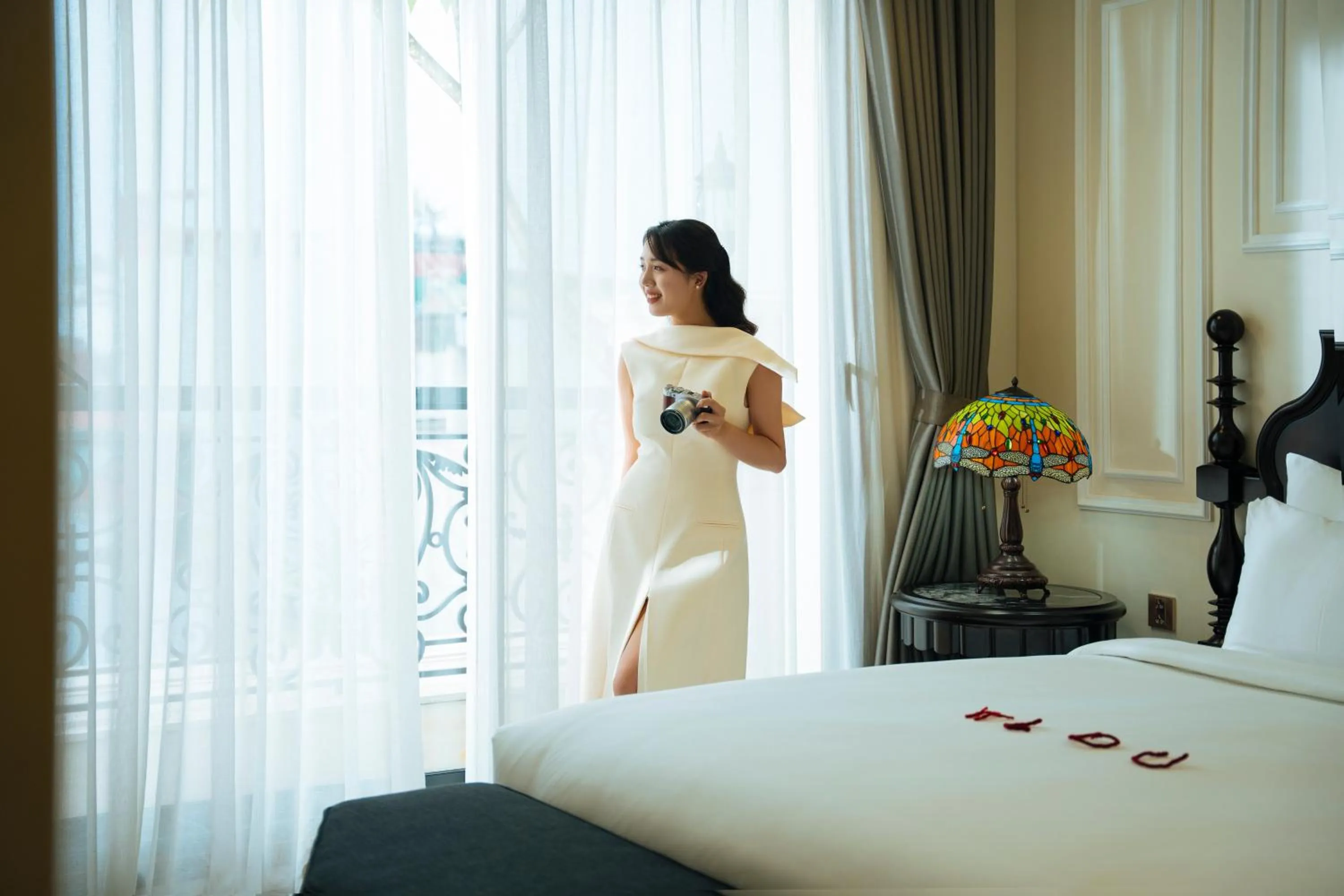 Bed in GM Premium Hotel