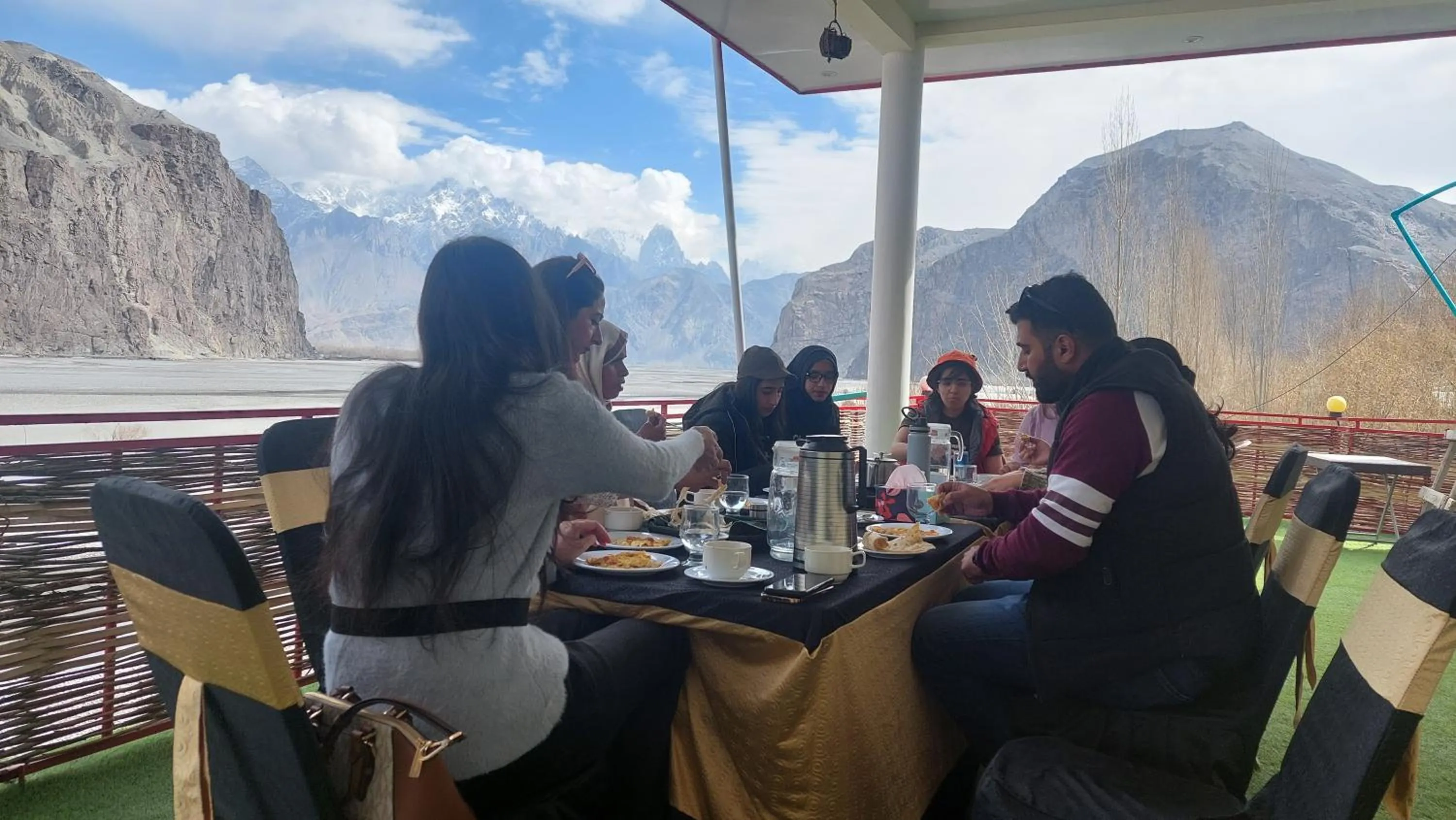 Breakfast in Geyari Resort Khaplu