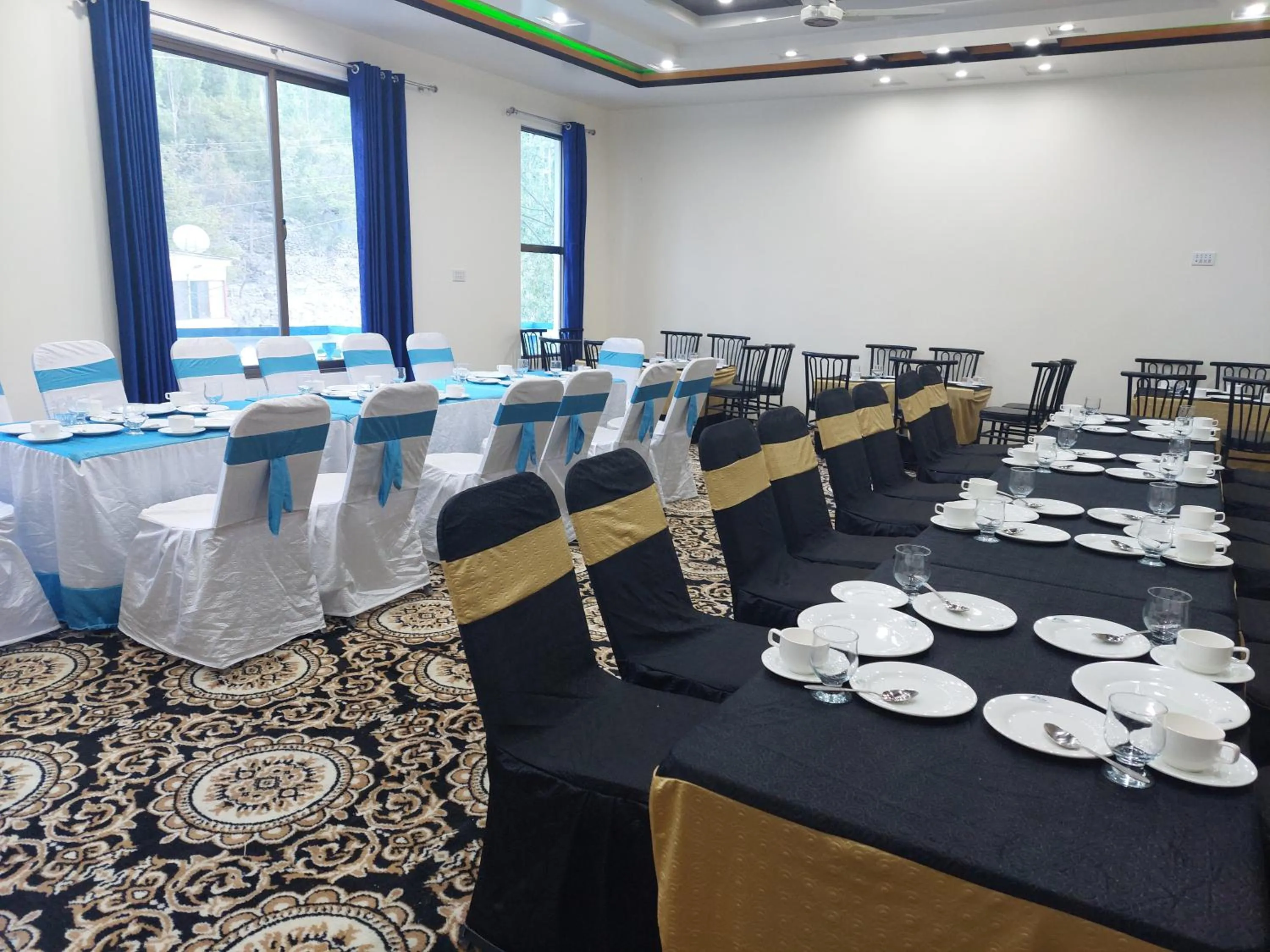 Dining area in Geyari Resort Khaplu