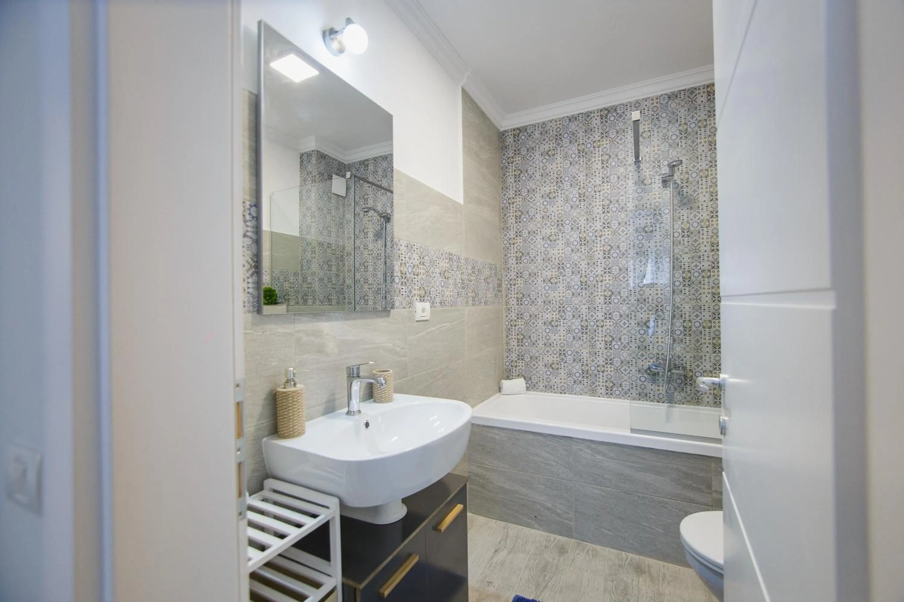 Bathroom in Retreat to a Stylish Home at West Residence