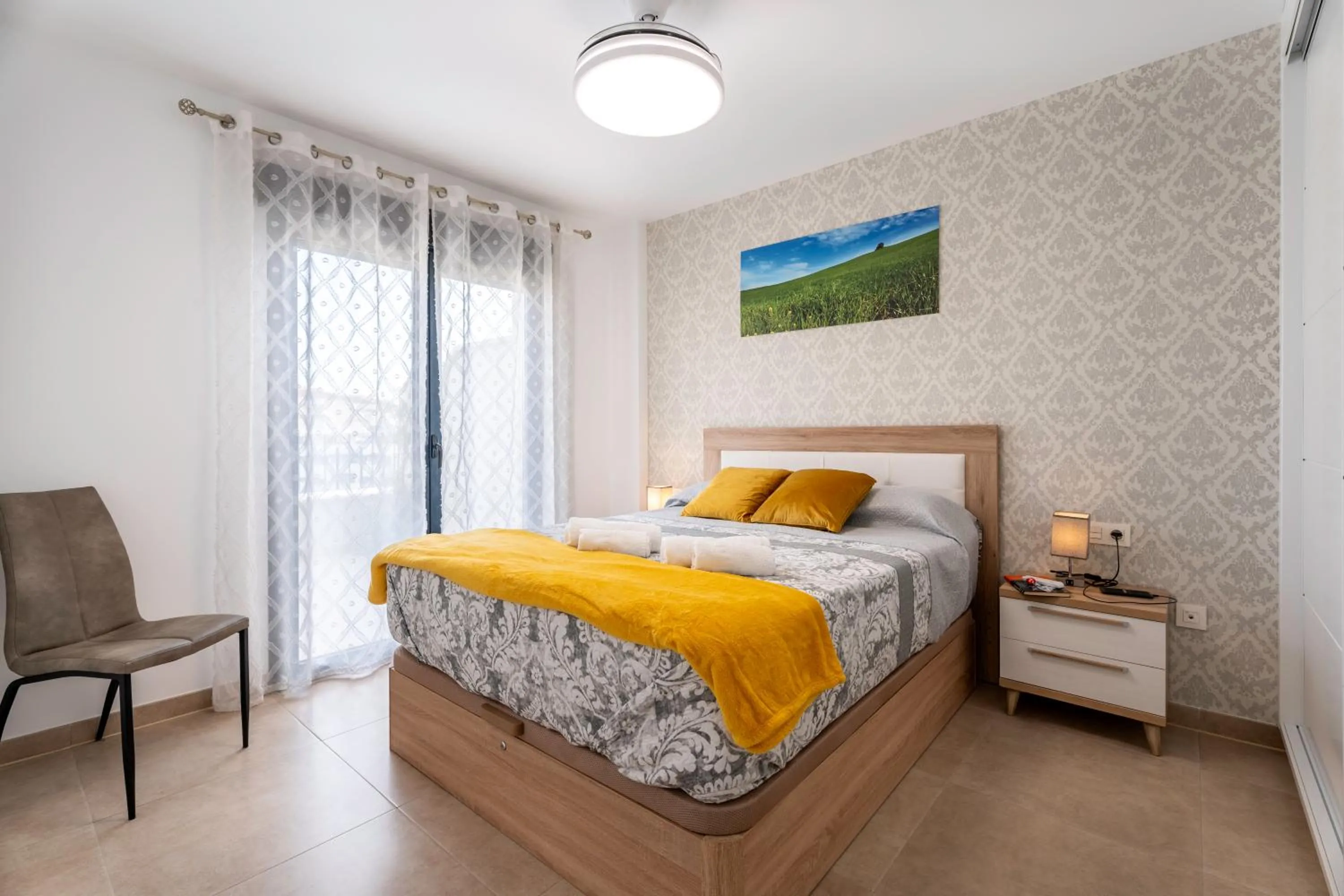 Bedroom, Bed in Ático Azucarera Torre del Mar