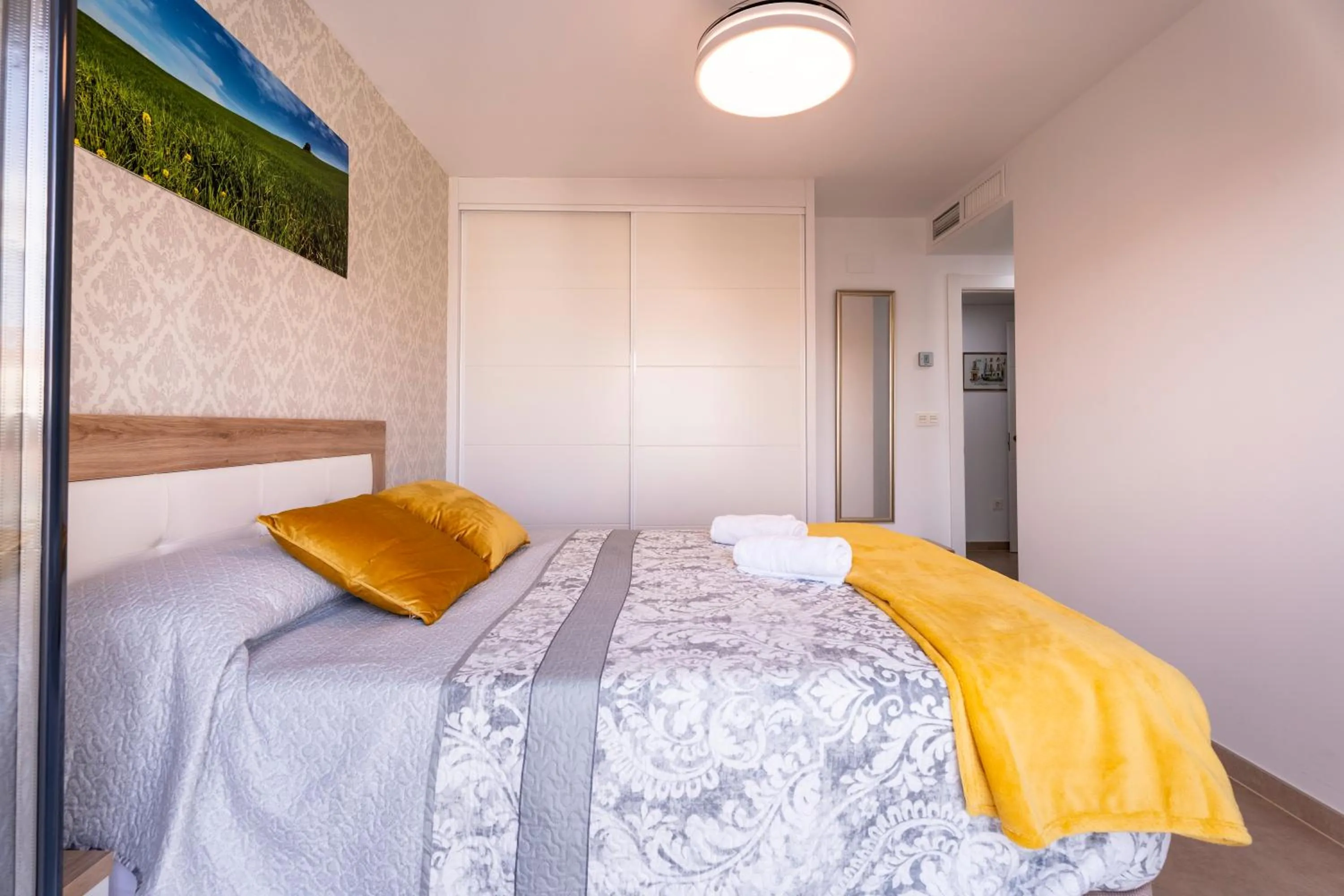 Bedroom, Bed in Ático Azucarera Torre del Mar