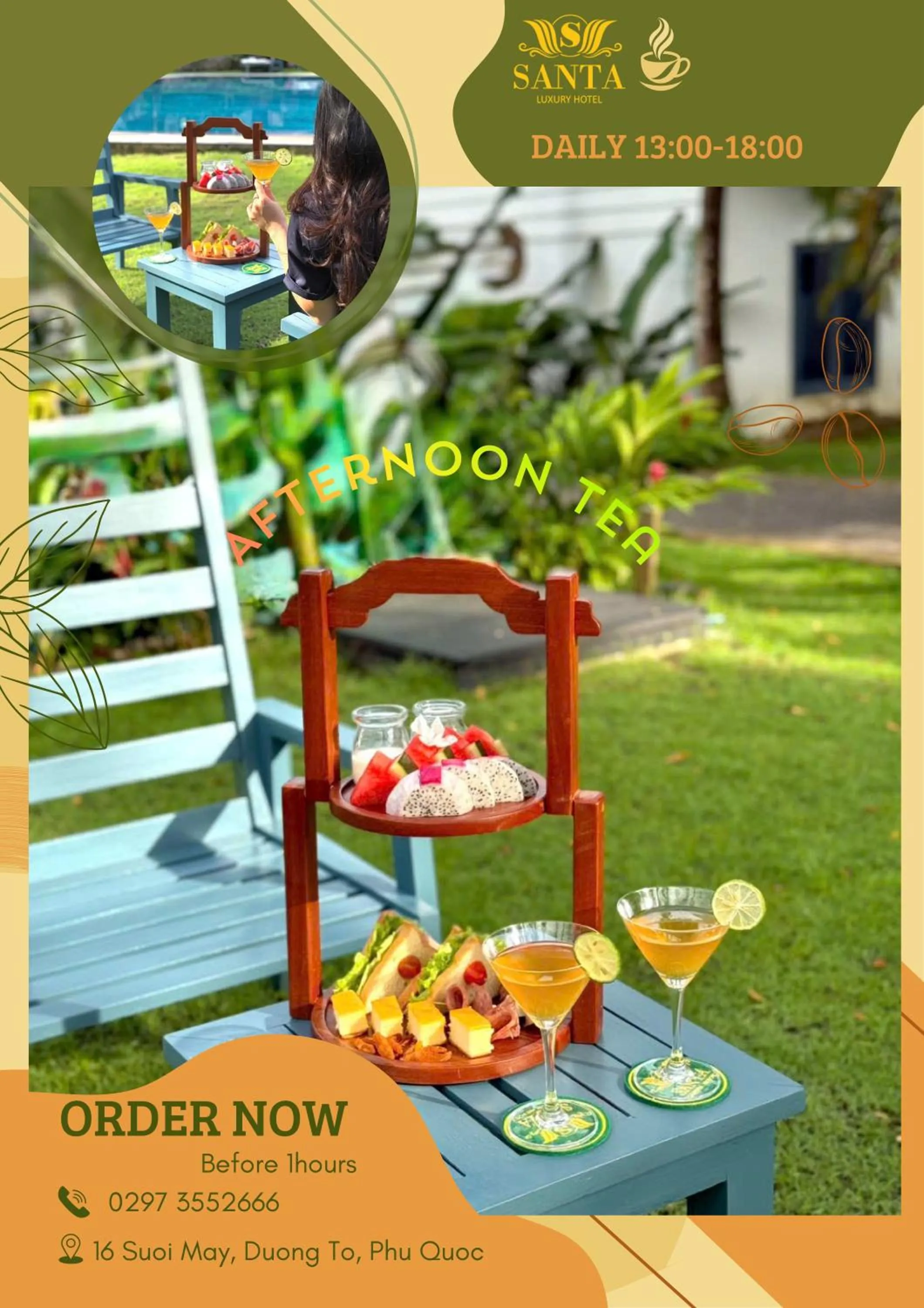 Food and drinks in Santa Garden Resort