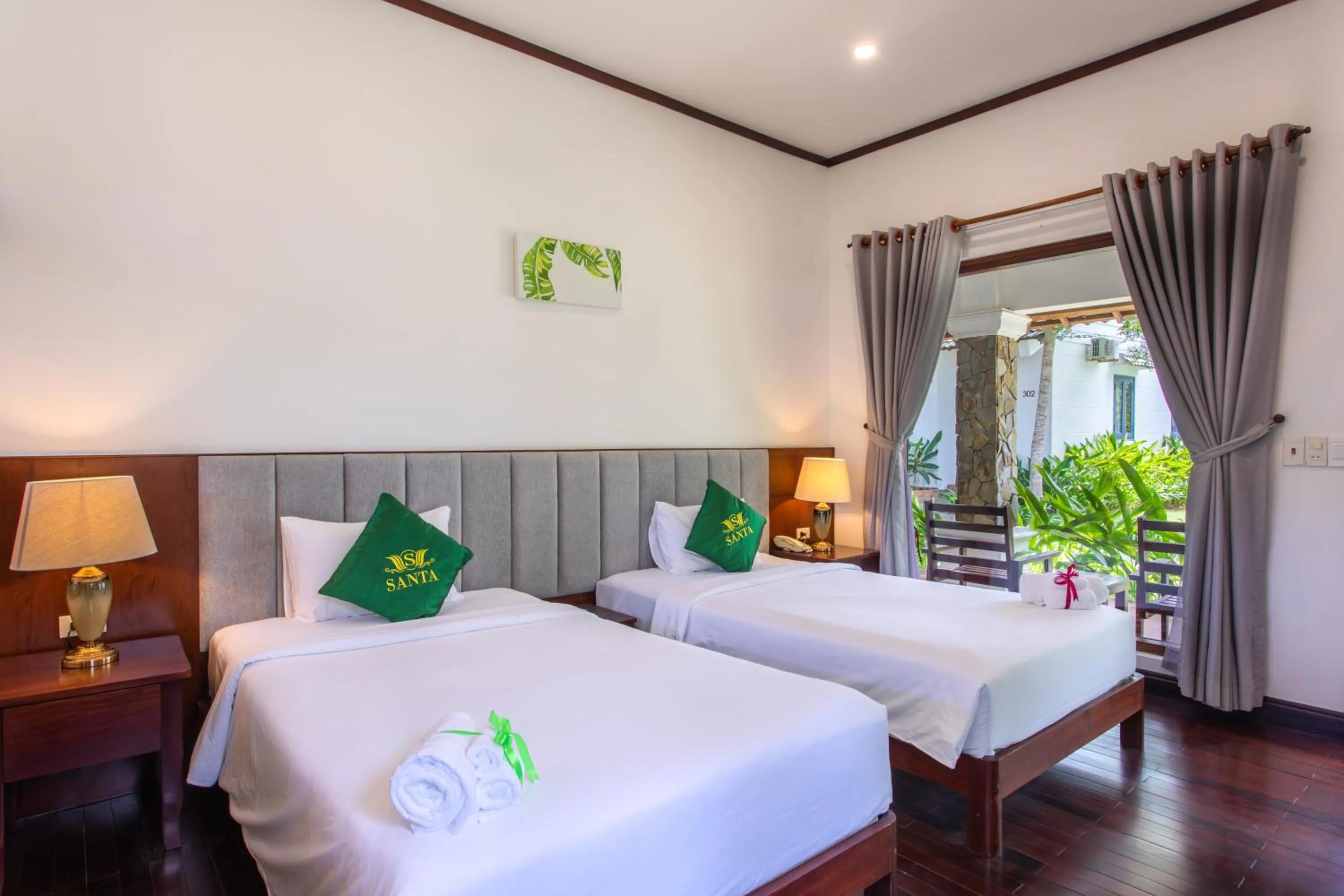 Bed in Santa Garden Resort