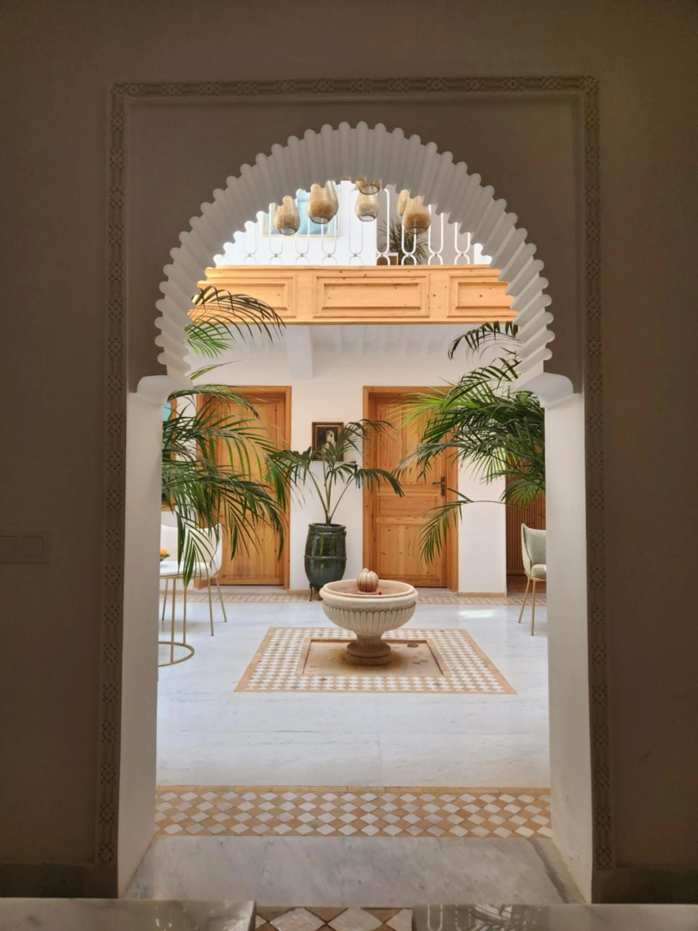 Patio in Riad Le Saadien ,Adult only