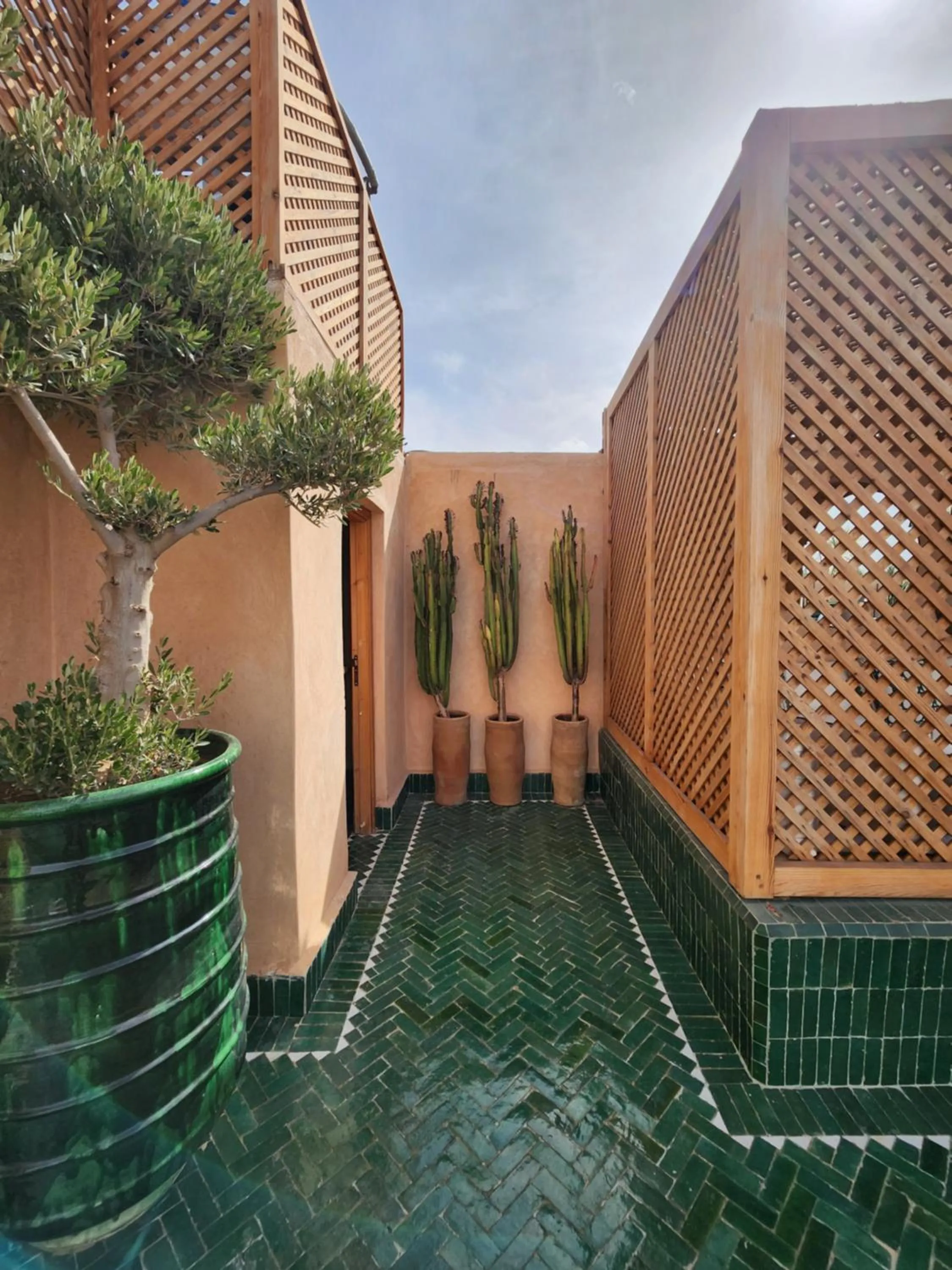 Balcony/Terrace in Riad Le Saadien ,Adult only