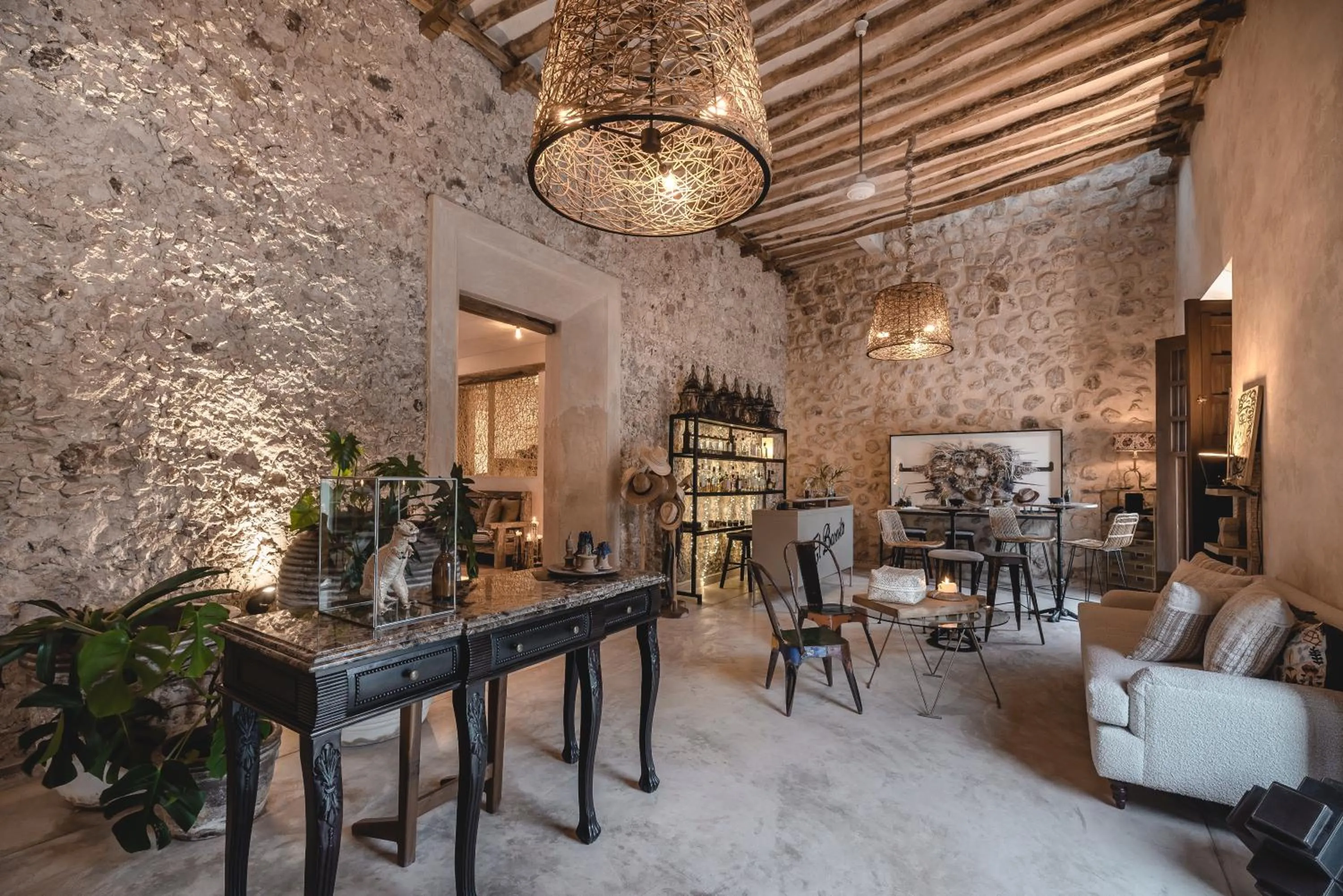 Seating area in Casa Kacaya