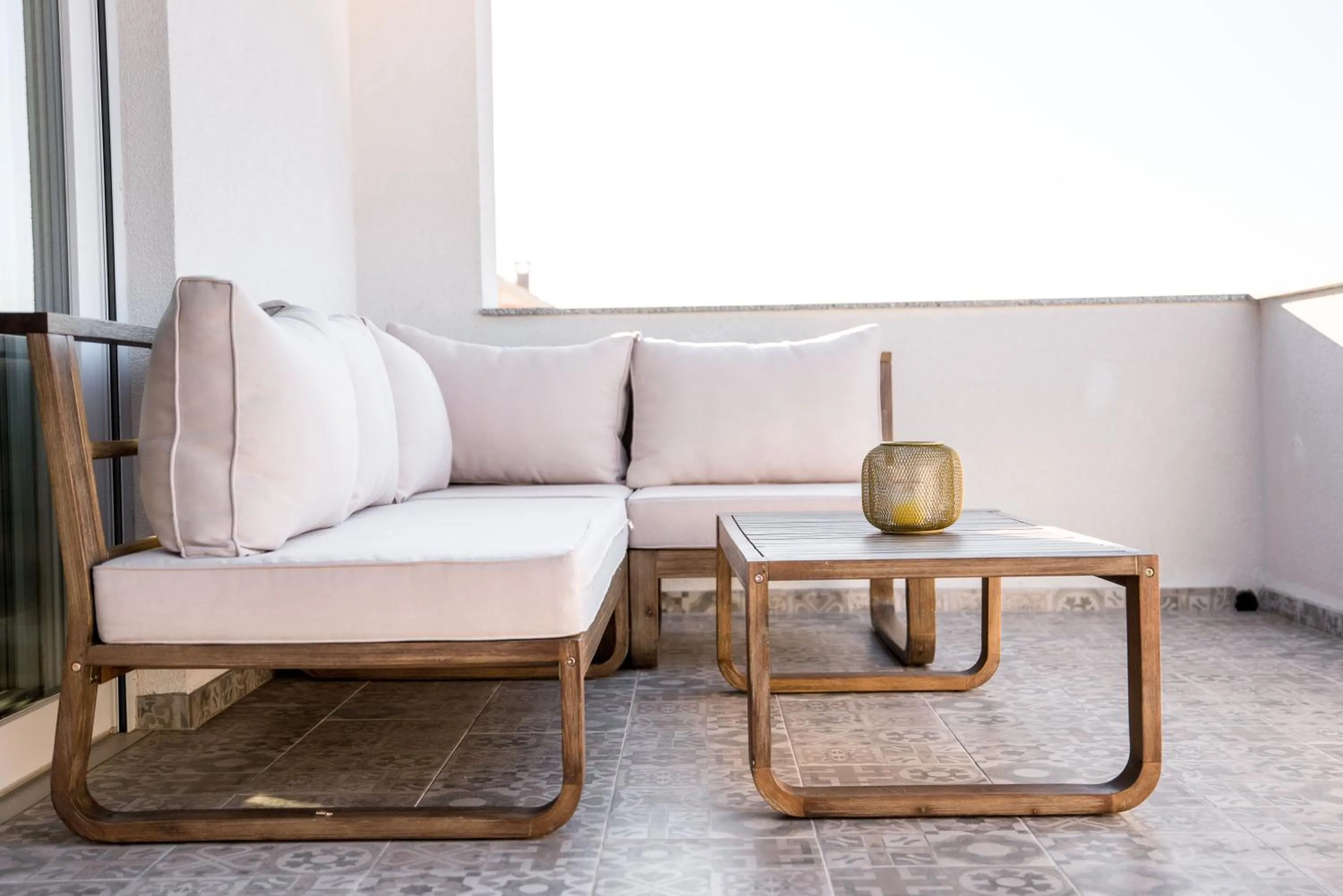 Seating area in Villa Aurora