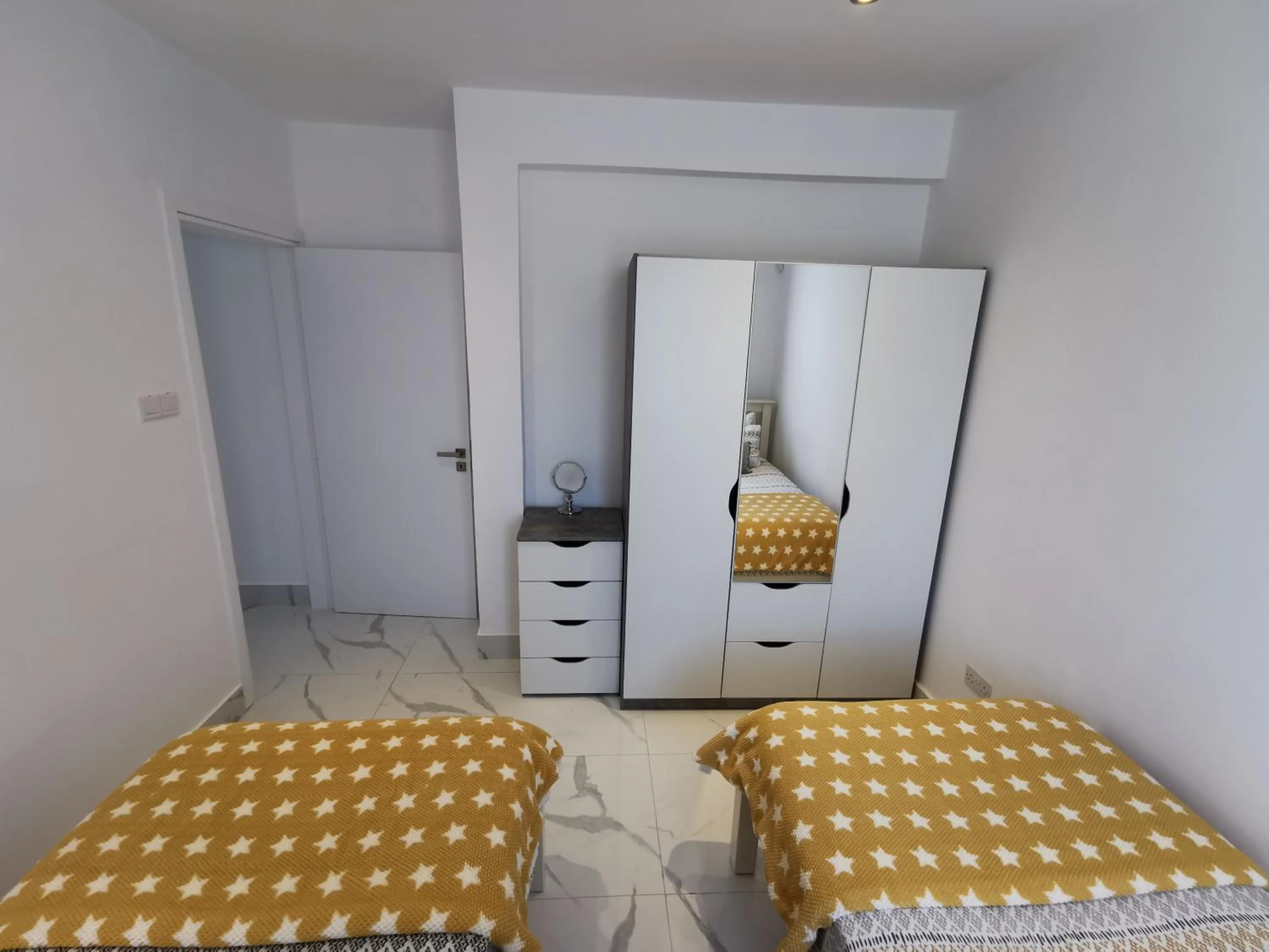 Bedroom, Bed in Paphos Gardens Apartment