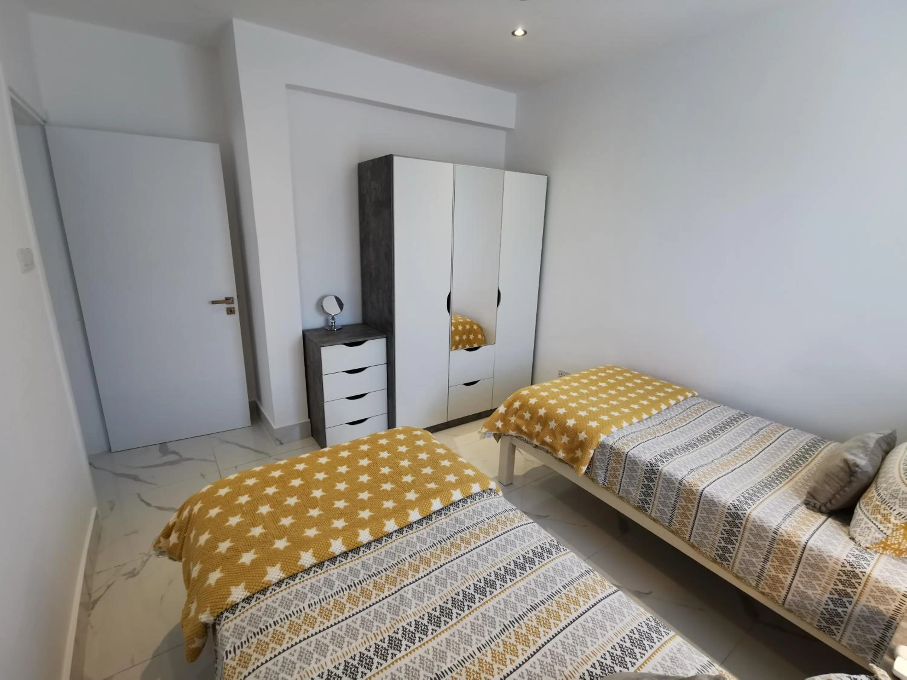 Bedroom, Bed in Paphos Gardens Apartment