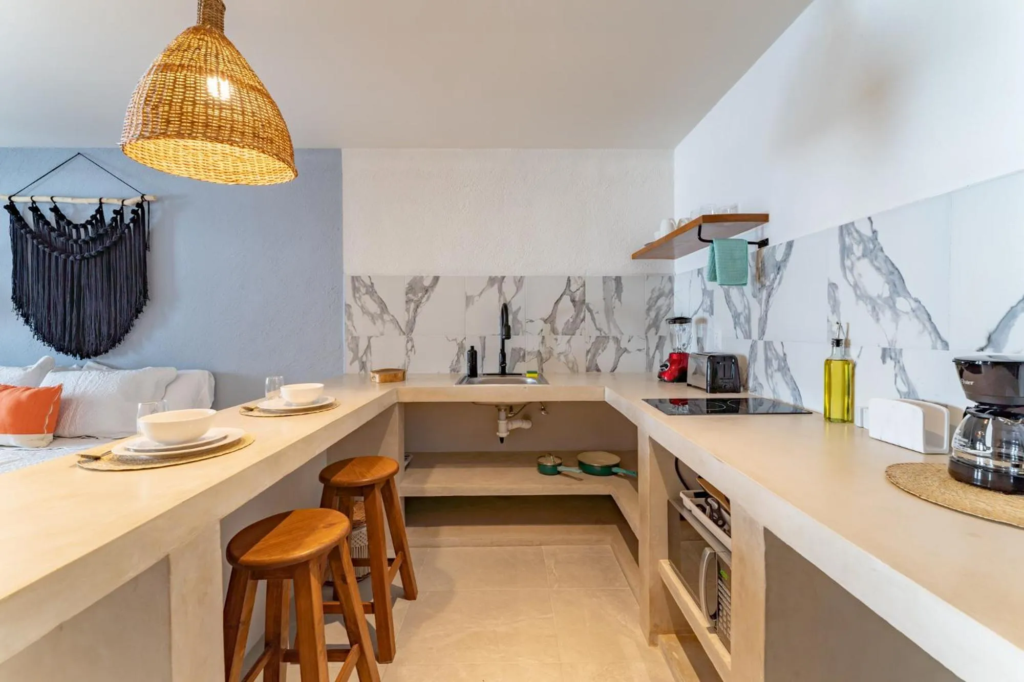 Kitchen or kitchenette in Casa Yako