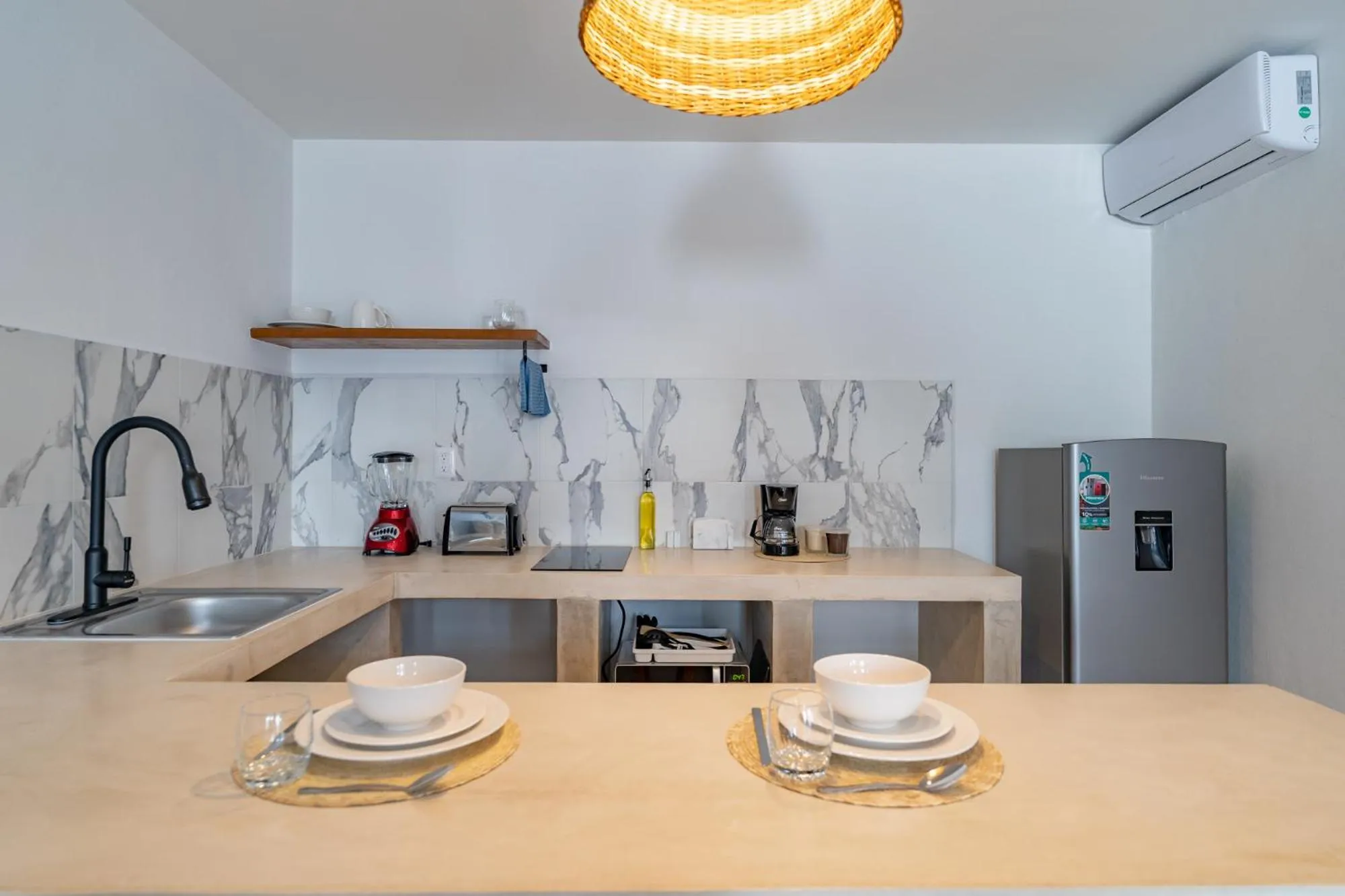 Kitchen or kitchenette in Casa Yako