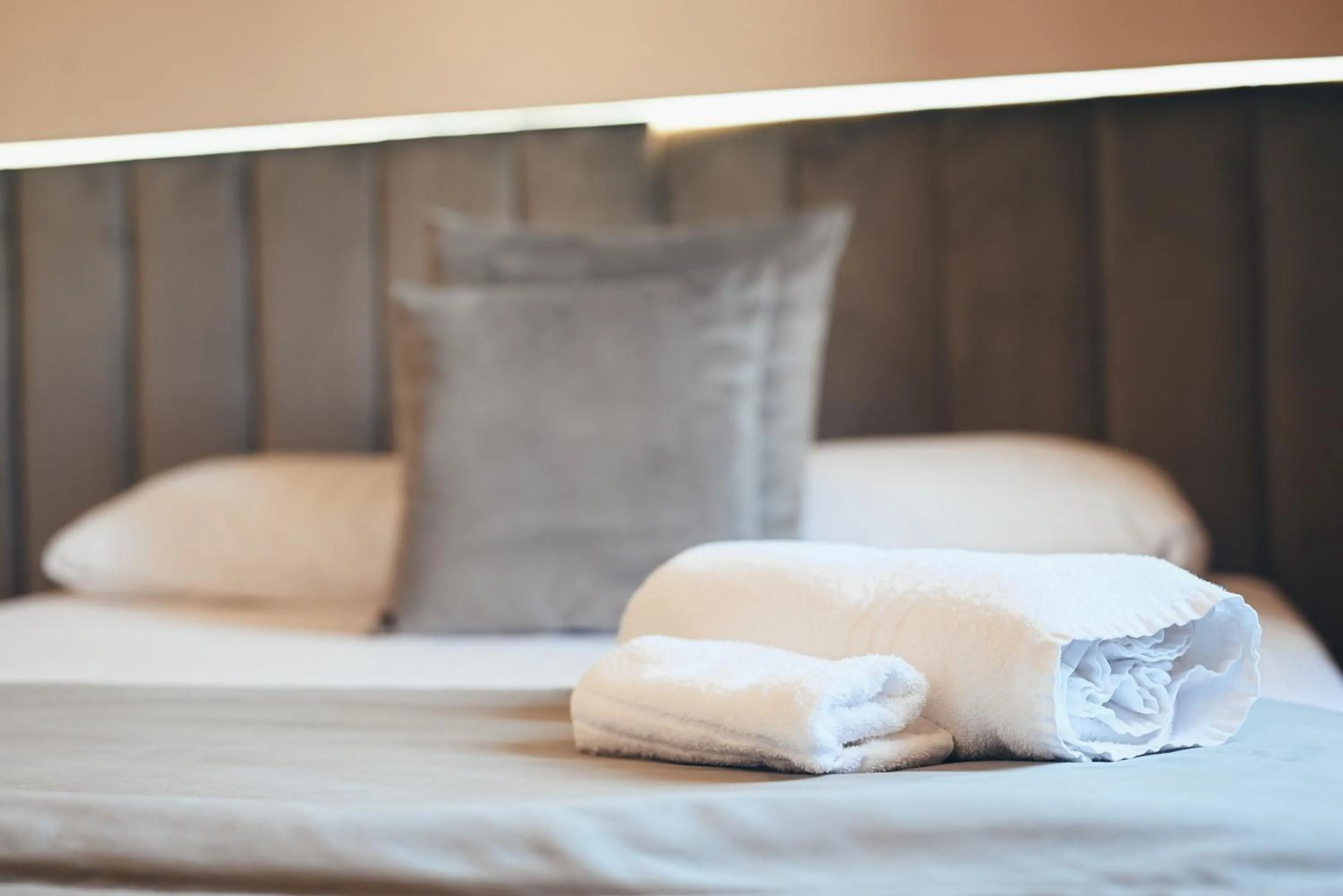 Bed in Puteoli Palace Hotel