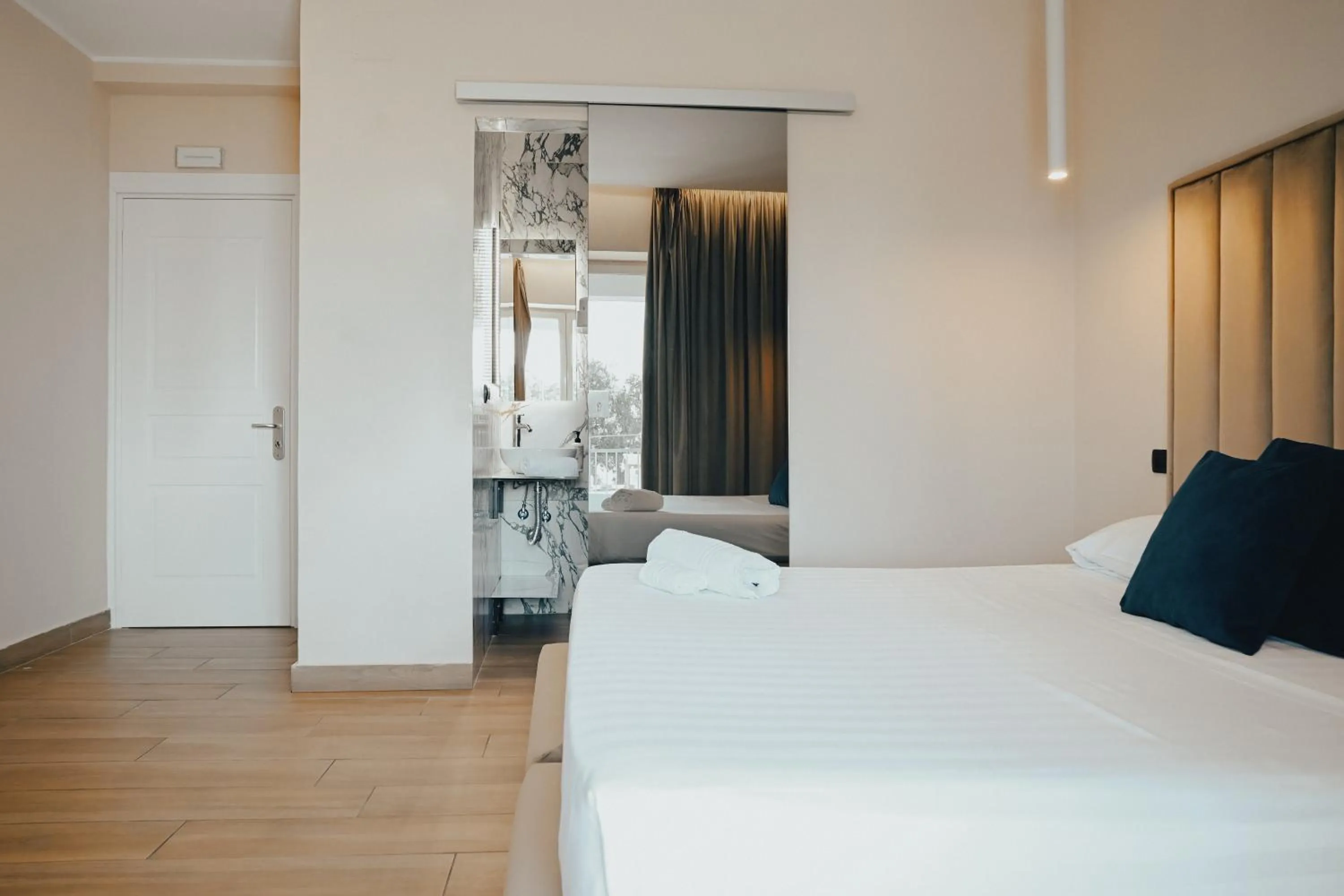 Bed in Puteoli Palace Hotel