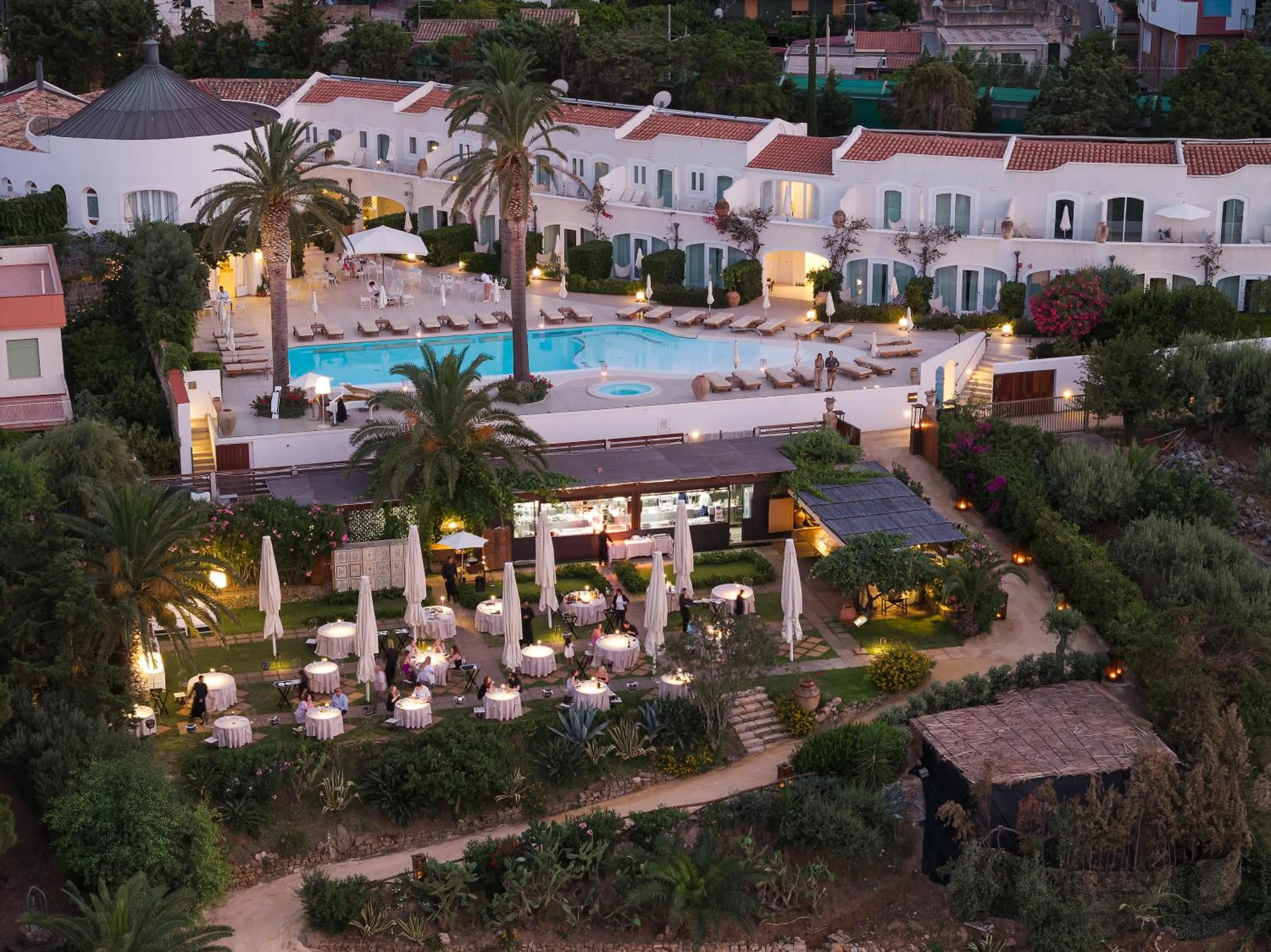 Bird's eye view in Le Calette Bay