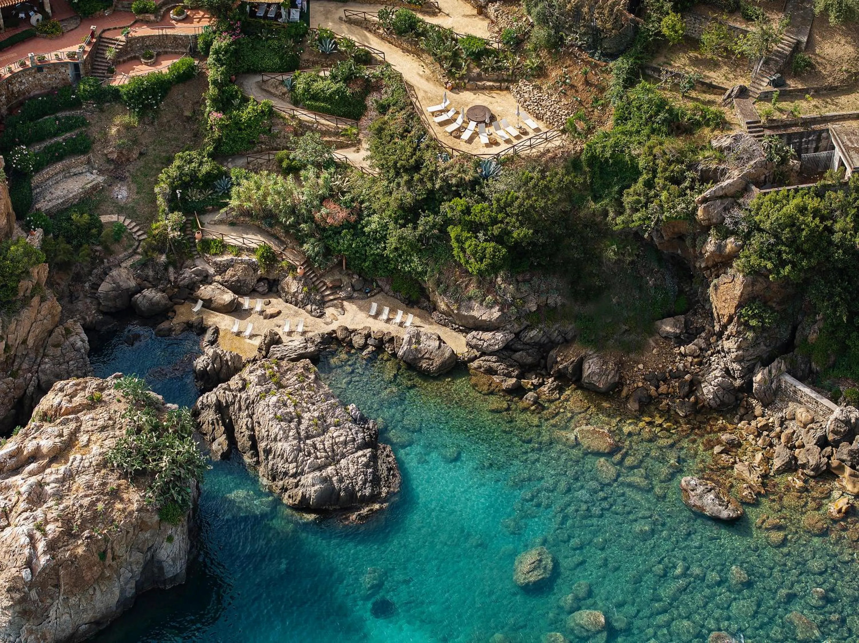 Beach in Le Calette Bay