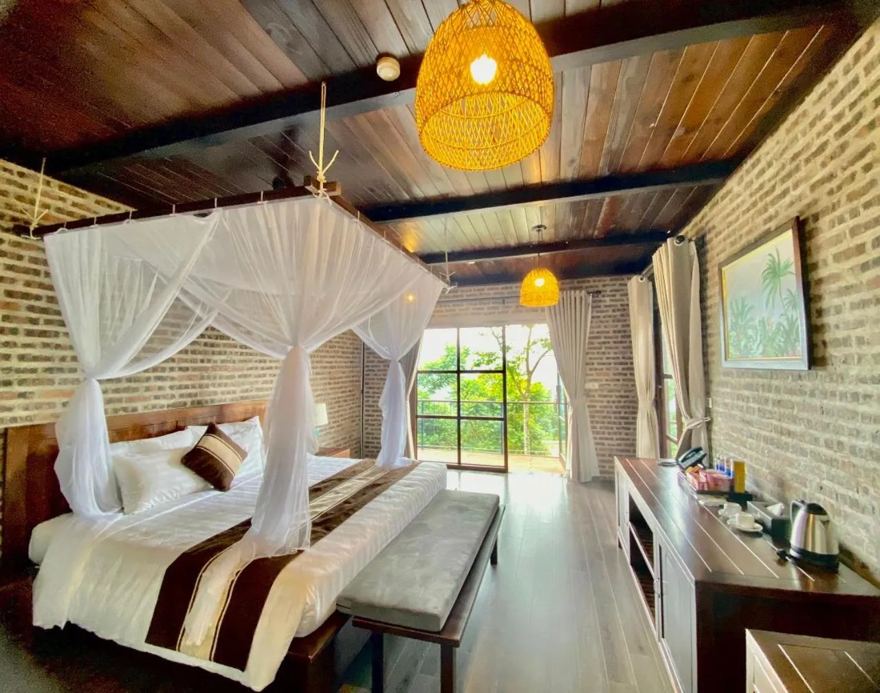 Bed in PU LUONG BOCBANDI RETREAT