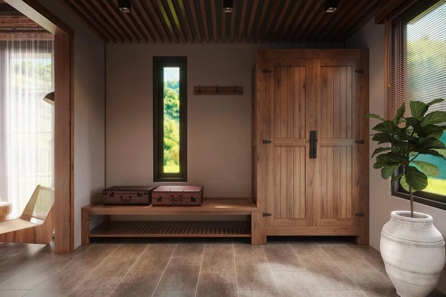 wardrobe in PU LUONG BOCBANDI RETREAT