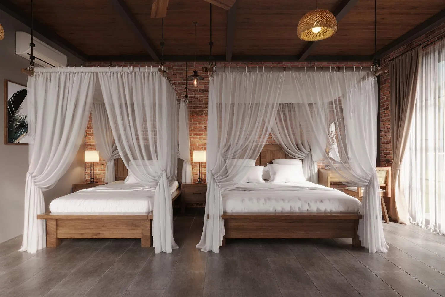 Bed in PU LUONG BOCBANDI RETREAT