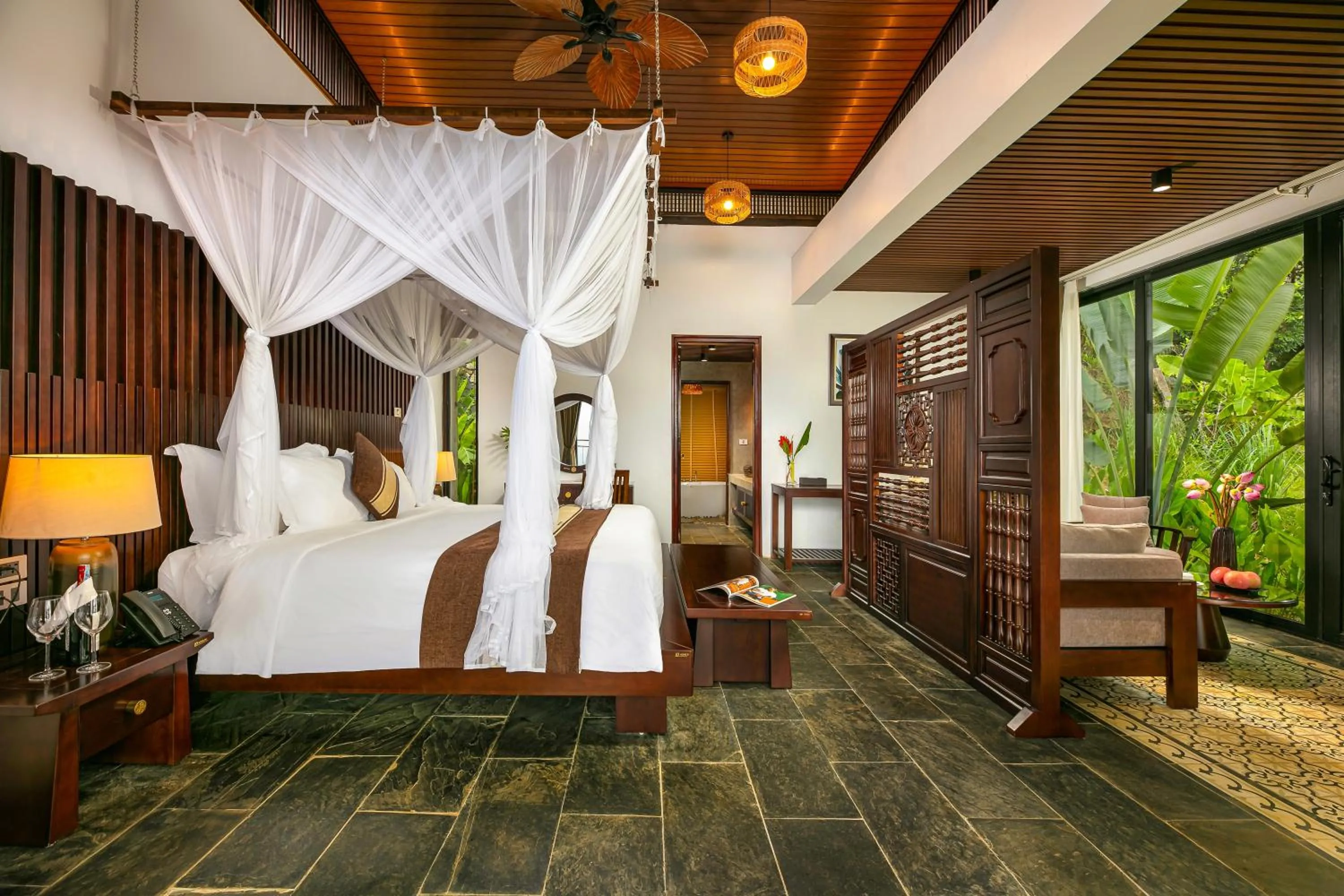 Bed in PU LUONG BOCBANDI RETREAT