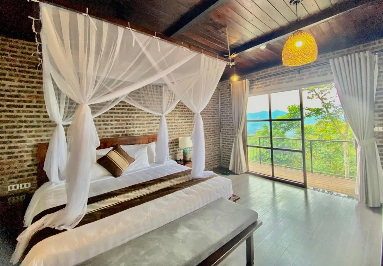 Bedroom, Bed in PU LUONG BOCBANDI RETREAT