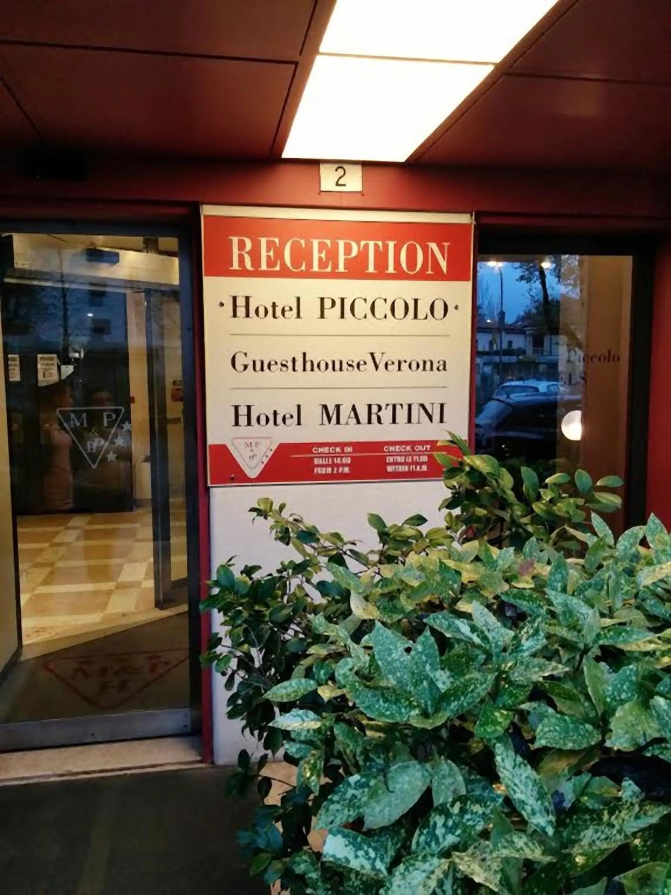 Facade/entrance in Hotel Martini