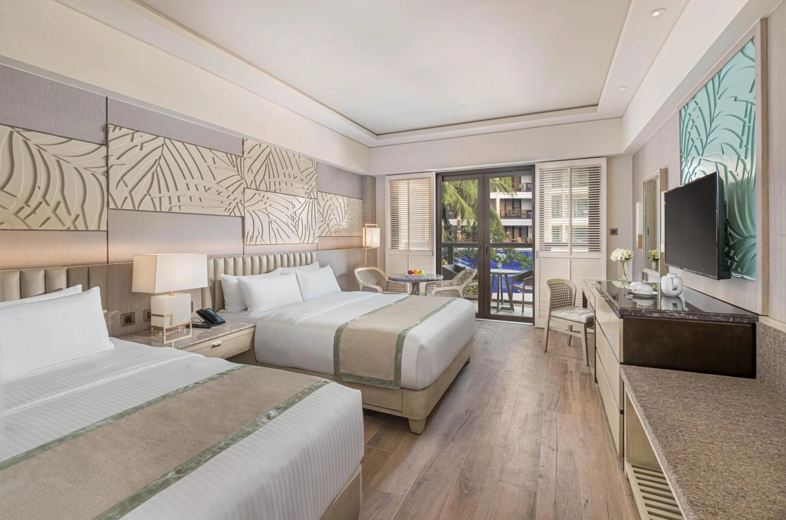 Bed in Henann Park Resort