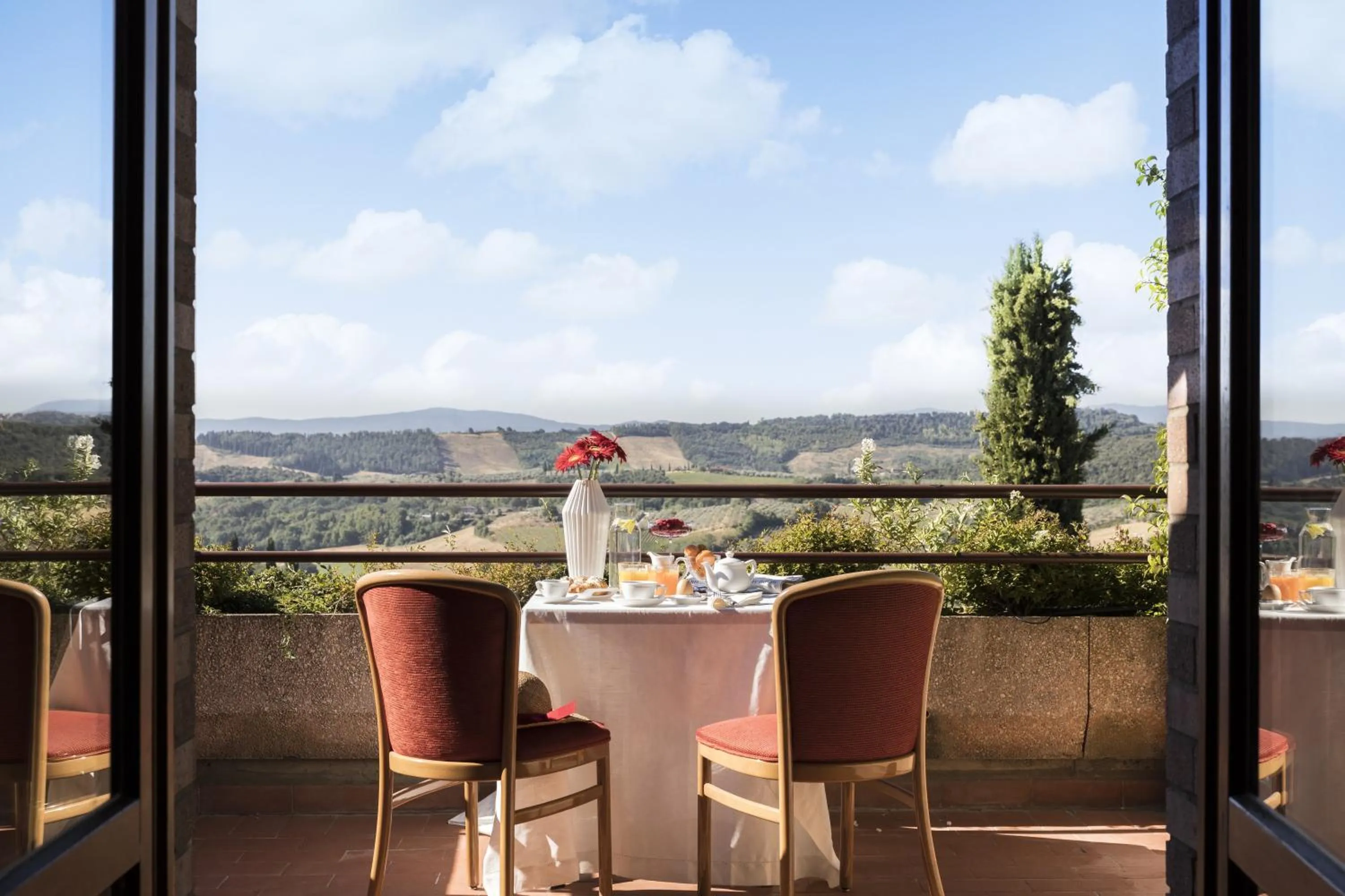 Balcony/Terrace in Relais Santa Chiara Hotel - Tuscany Charme