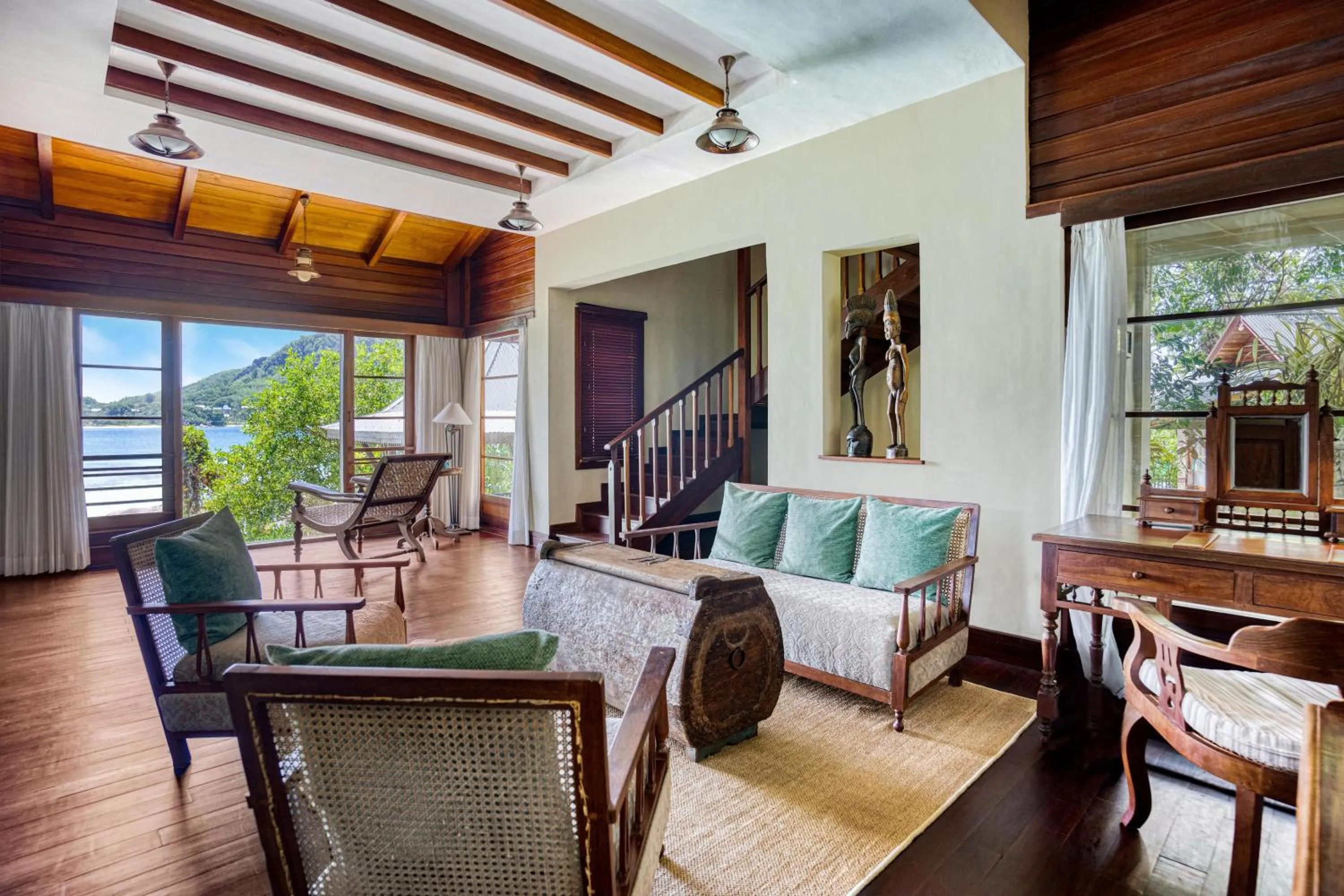 Living room in JA Enchanted Island Resort Seychelles