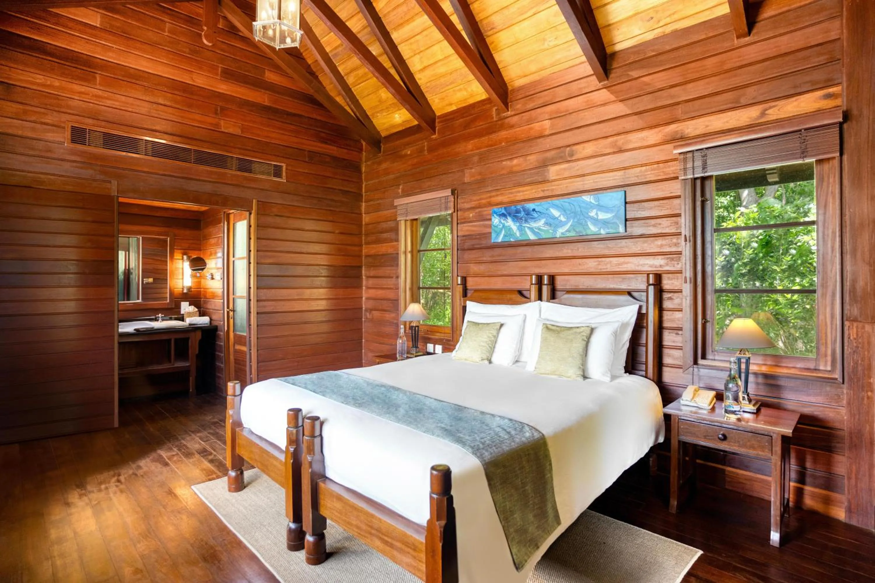 Bed in JA Enchanted Island Resort Seychelles