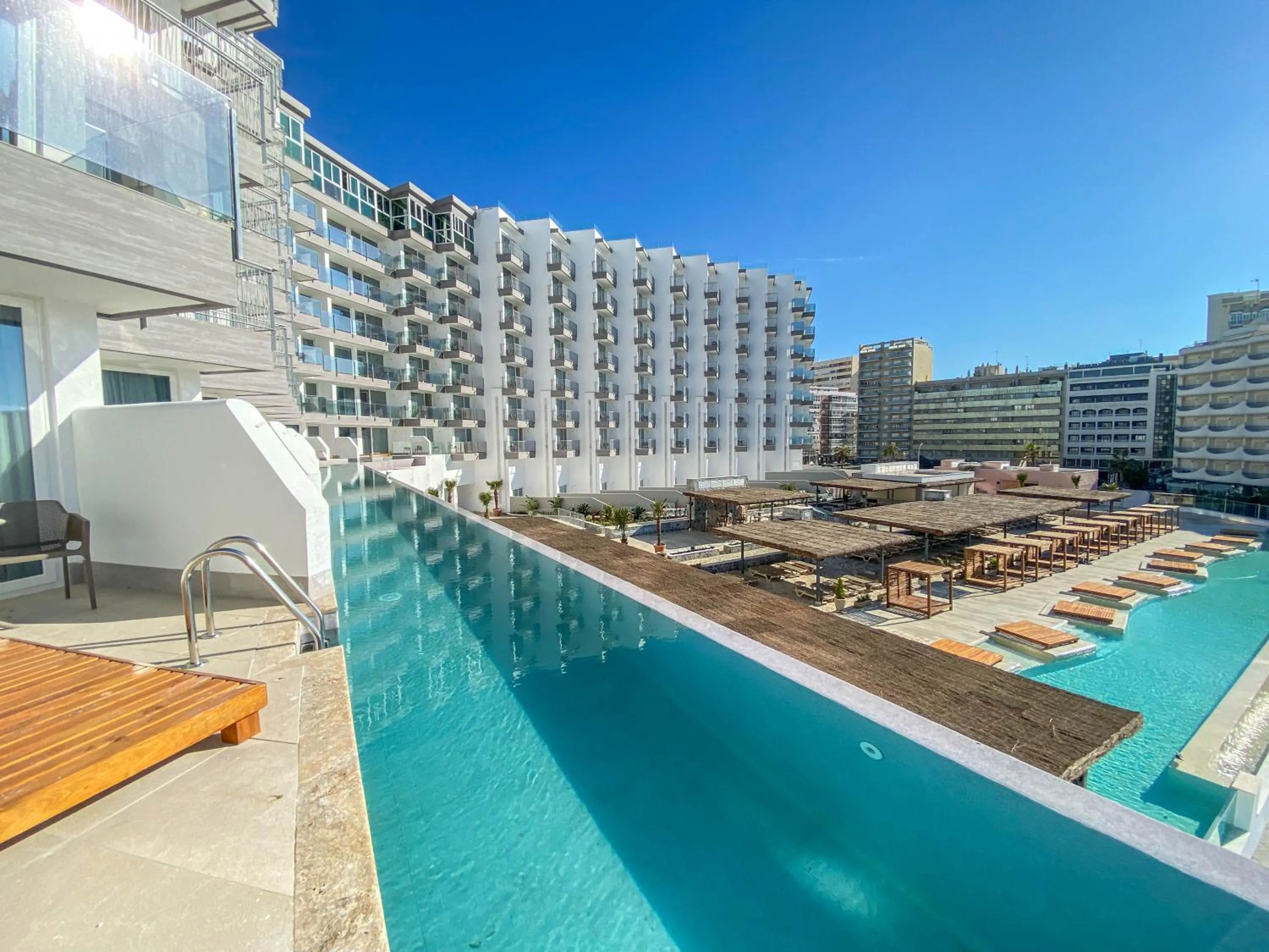 Pool view in Cádiz Bahía by QHotels