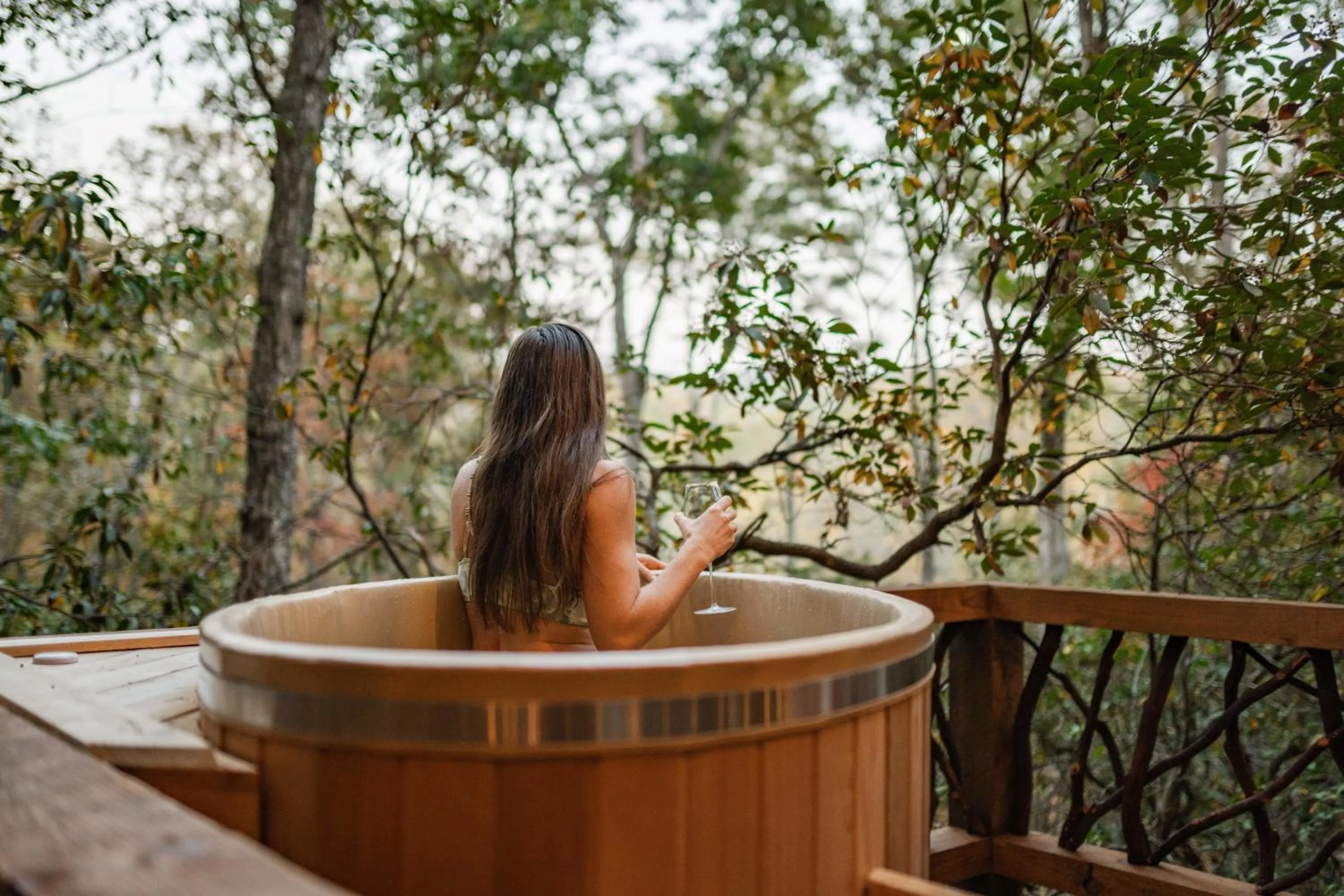 Log Cabin with Mountain View and Privacy