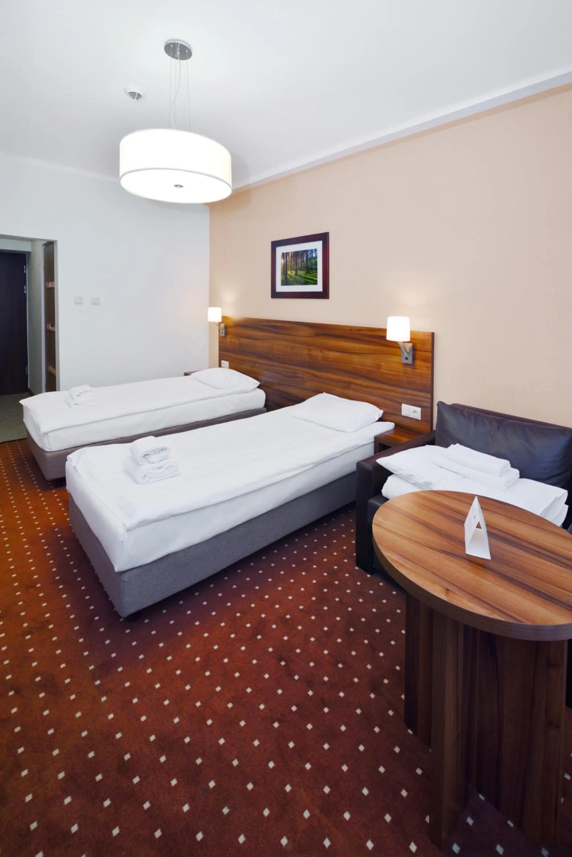 Bed in Hotel Podium