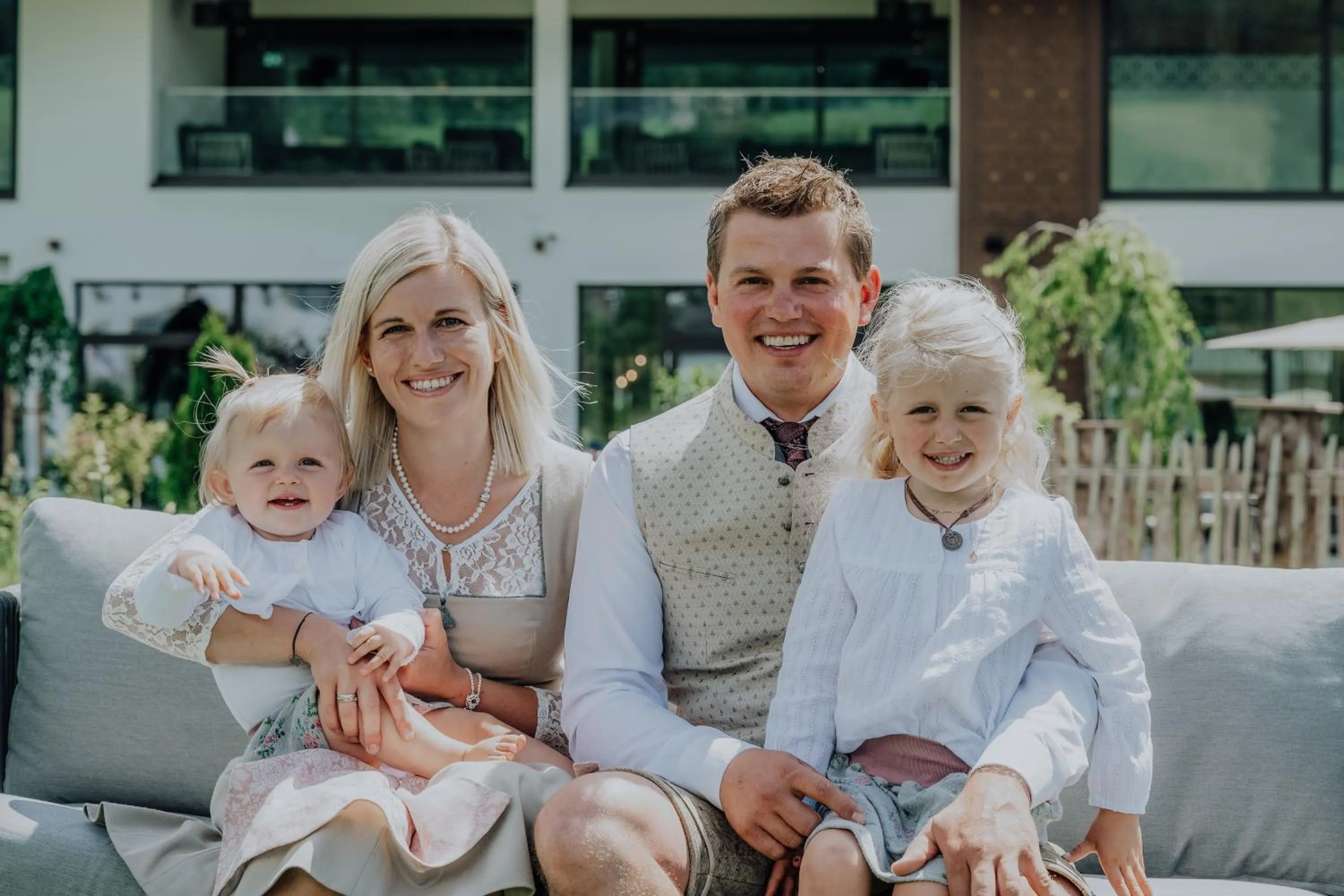 Family in Biohof Ebengut
