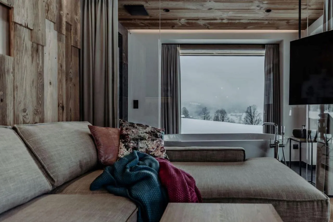 Living room, Bed in Biohof Ebengut