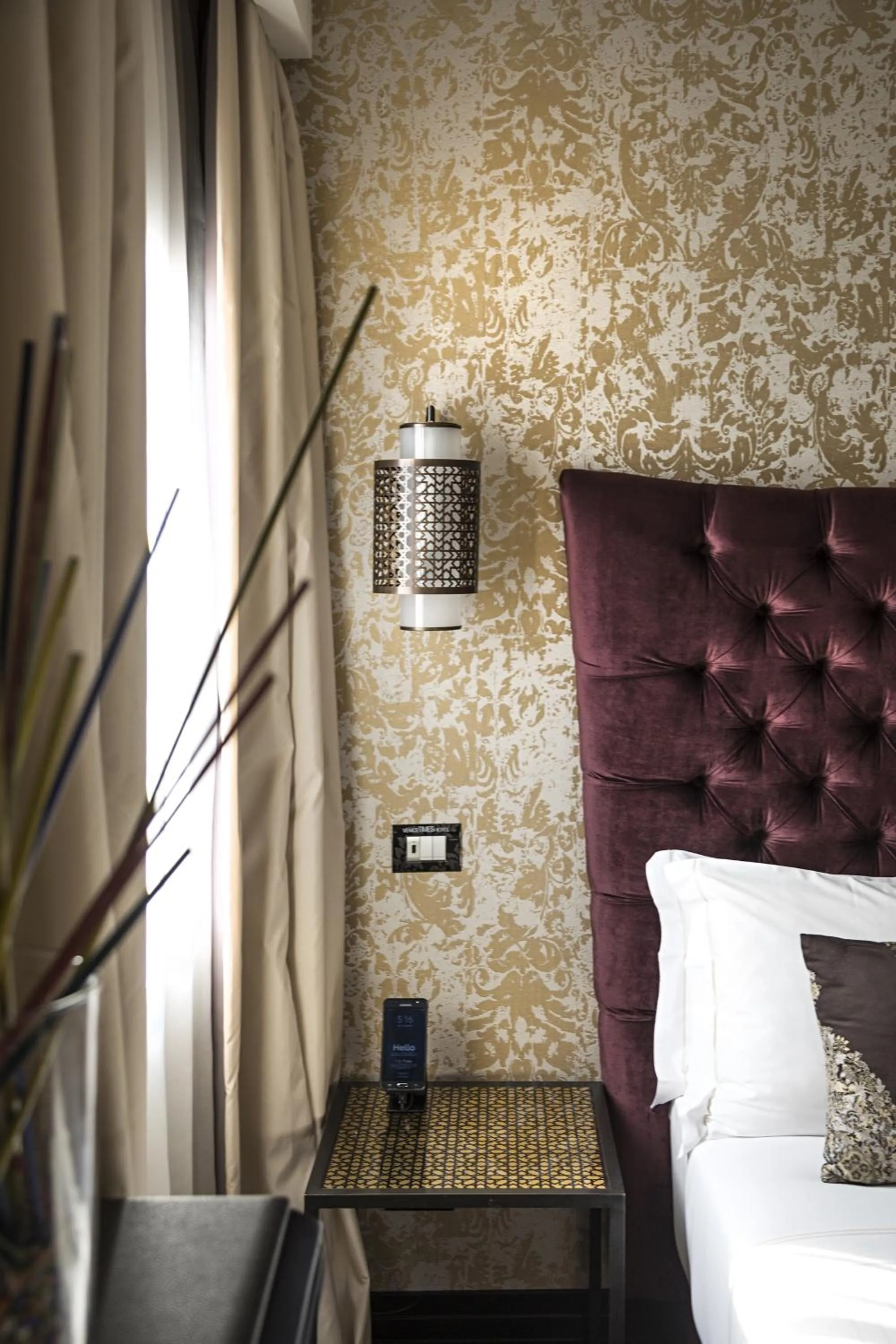 Decorative detail, Bed in The Venice Times