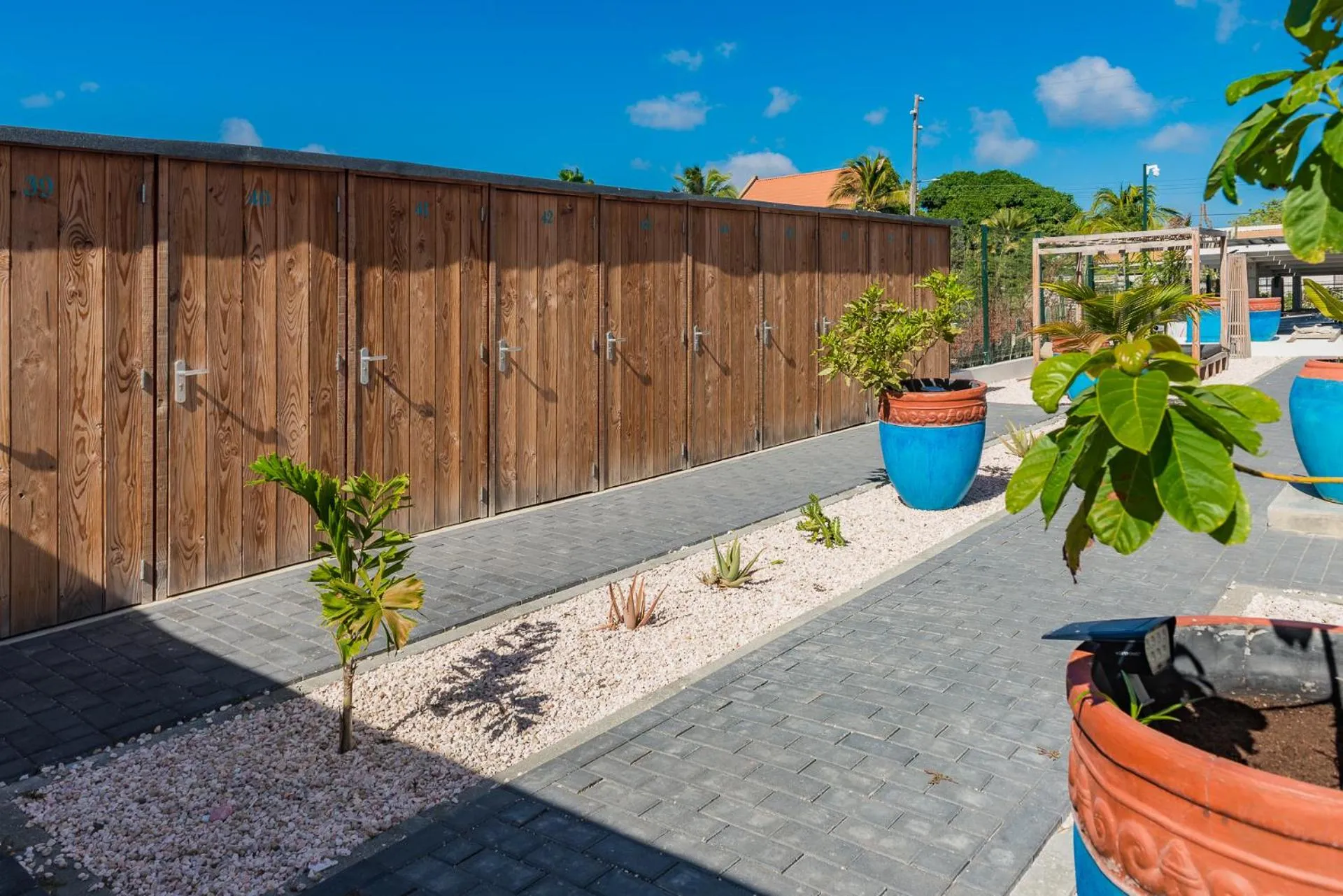 microwave in Bloozz resort Bonaire