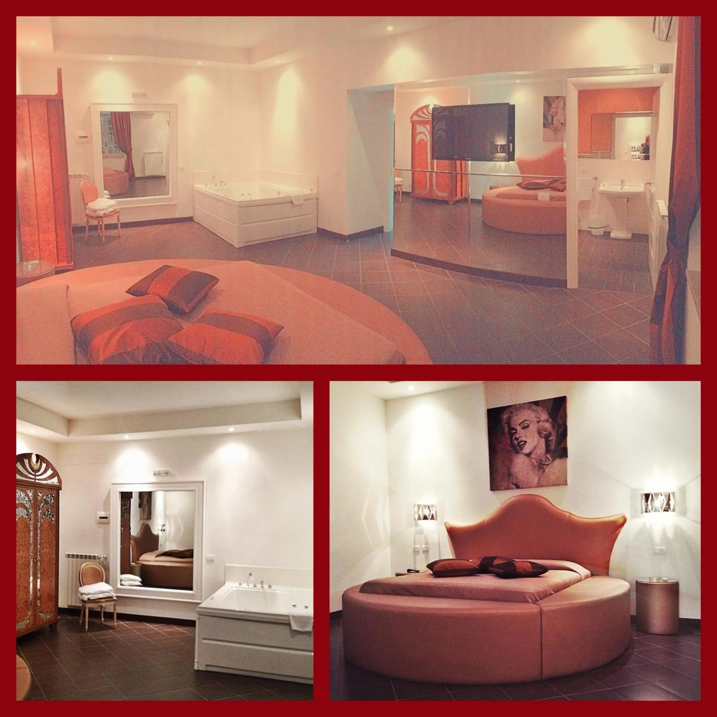 Decorative detail, Bed in Hotel Quadrifoglio Roma Eur