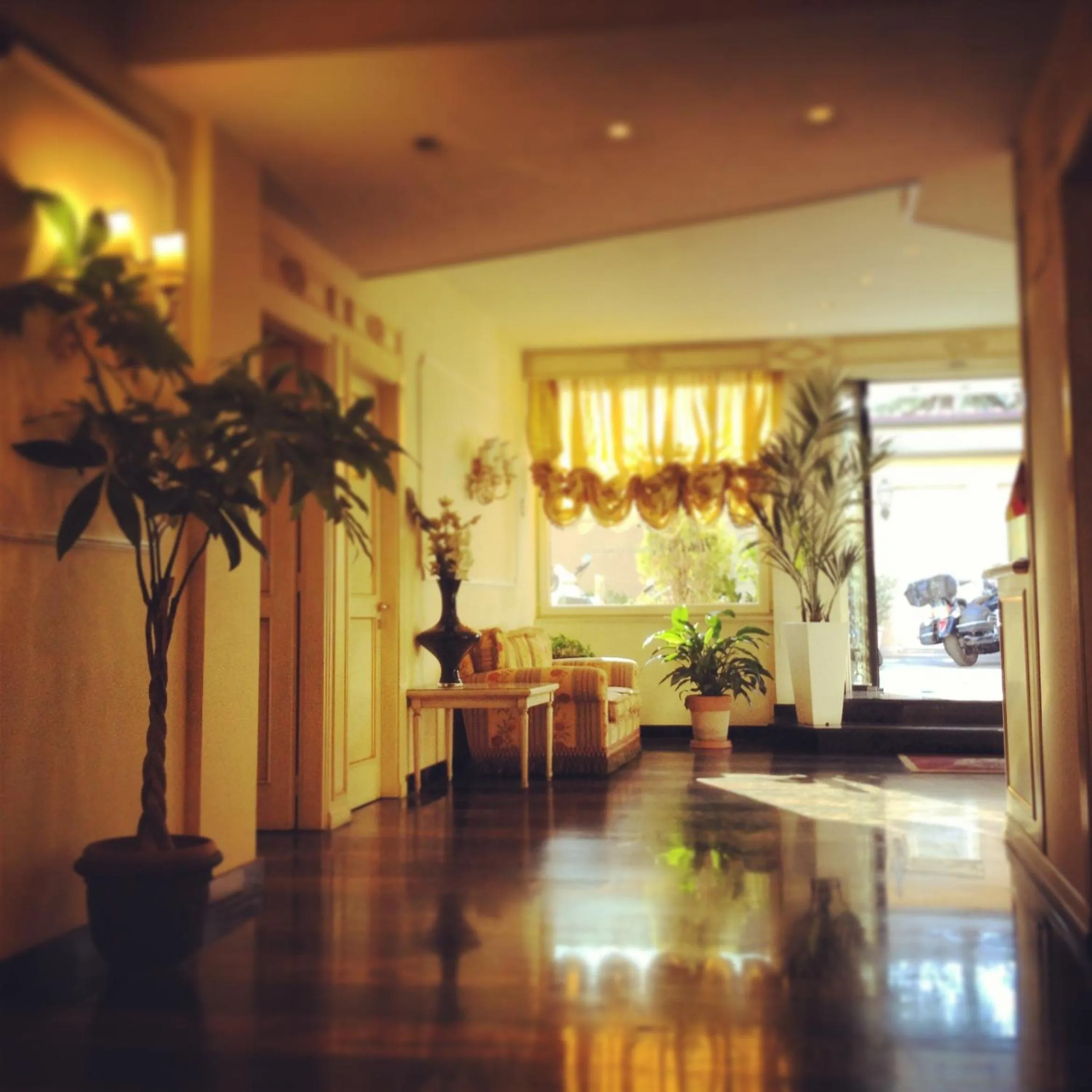 Lobby or reception in Hotel Quadrifoglio Roma Eur