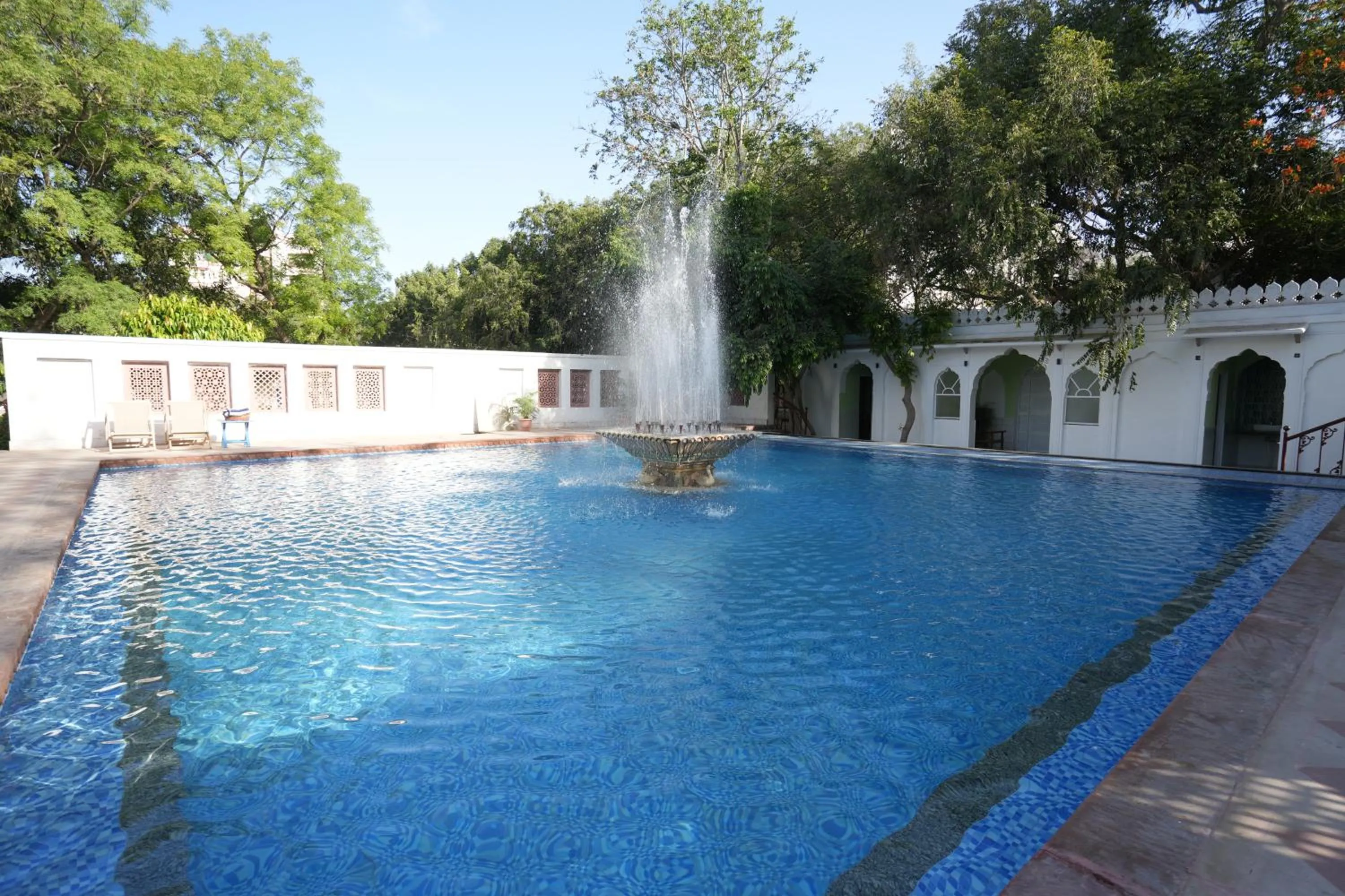 Swimming pool in Diggi Palace - A City Center Hidden Heritage Gem