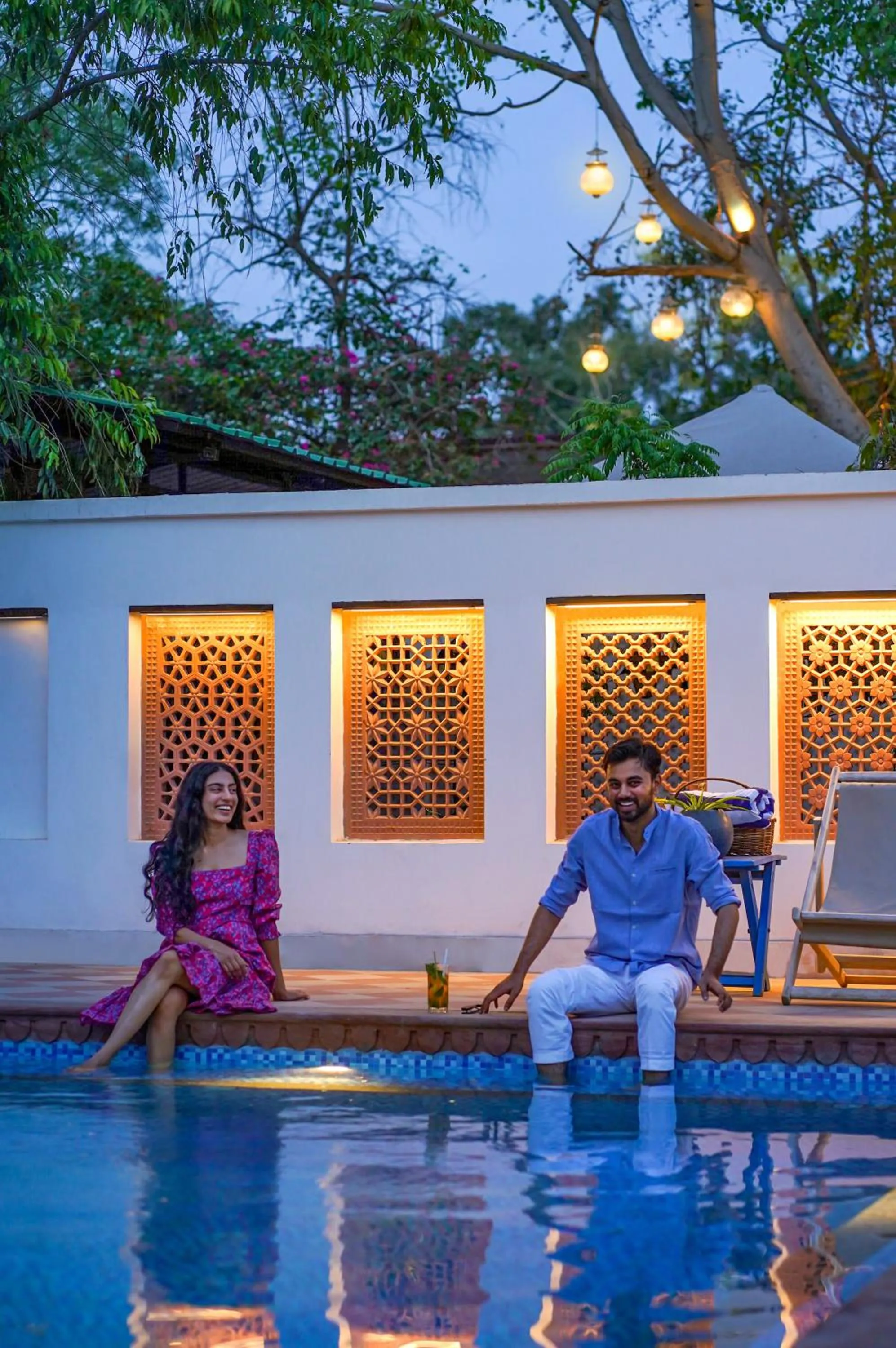 Swimming pool in Diggi Palace - A City Center Hidden Heritage Gem