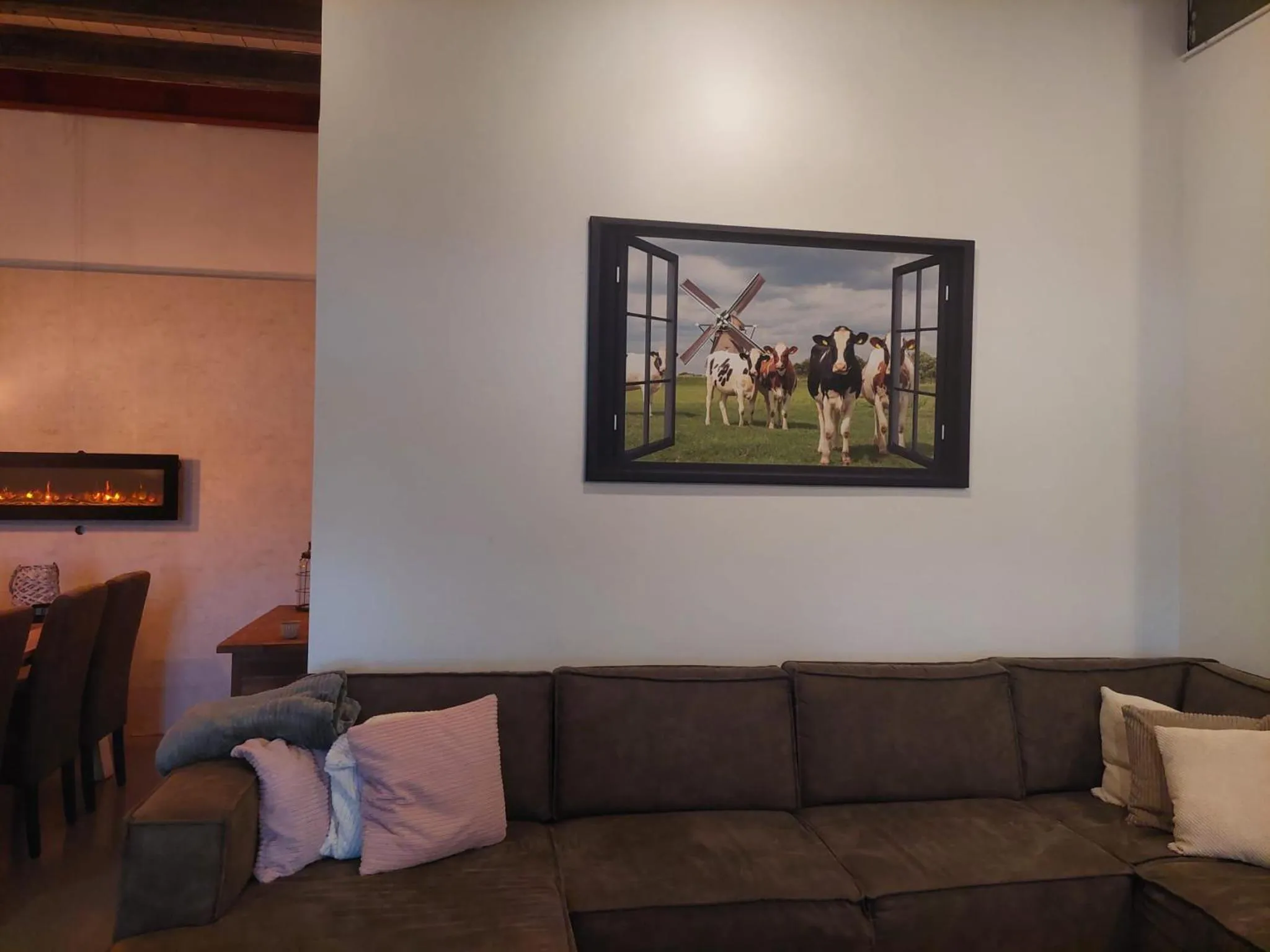 Communal lounge/ TV room in B&B Wijdzicht