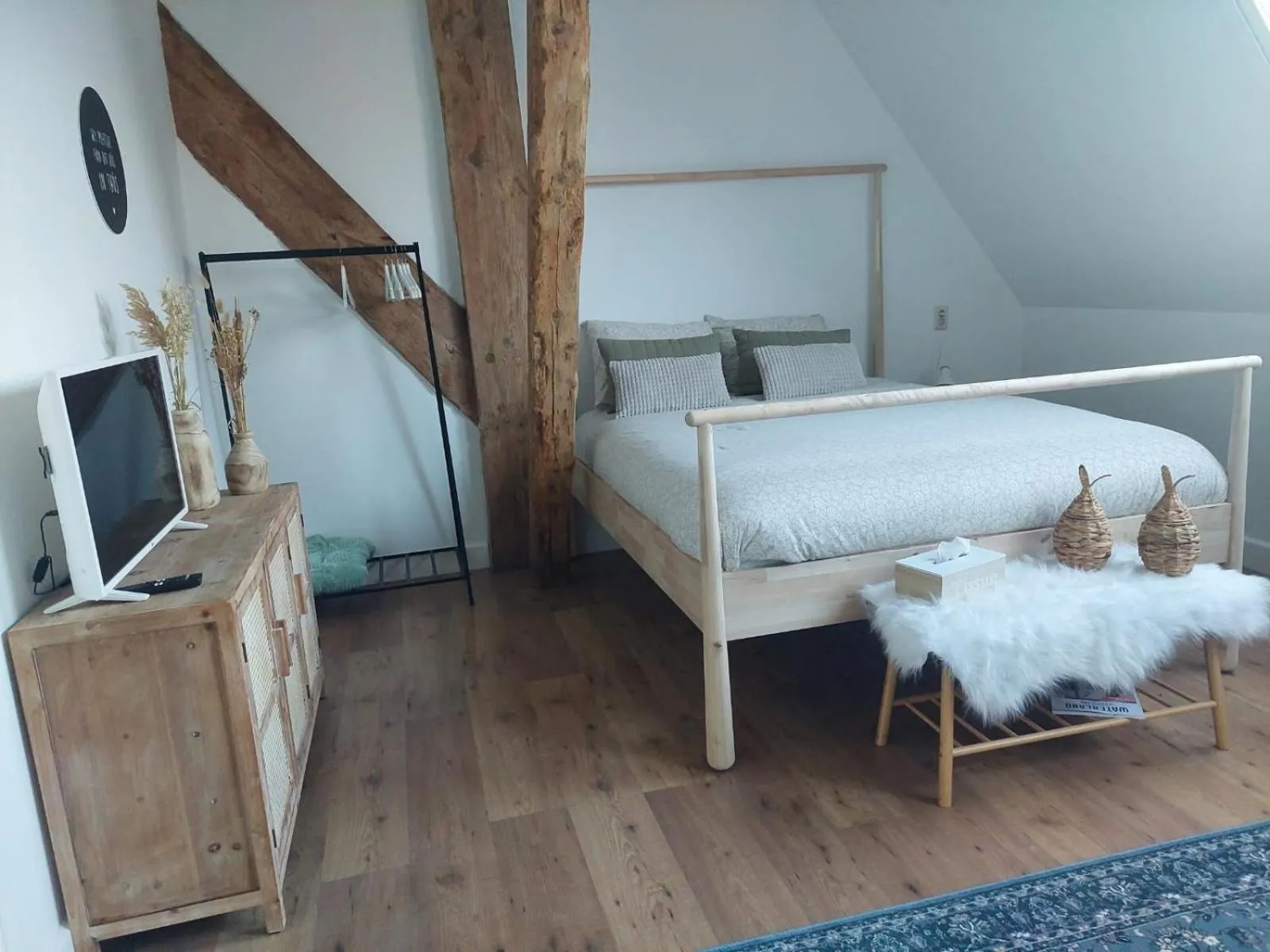Bedroom, Bed in B&B Wijdzicht