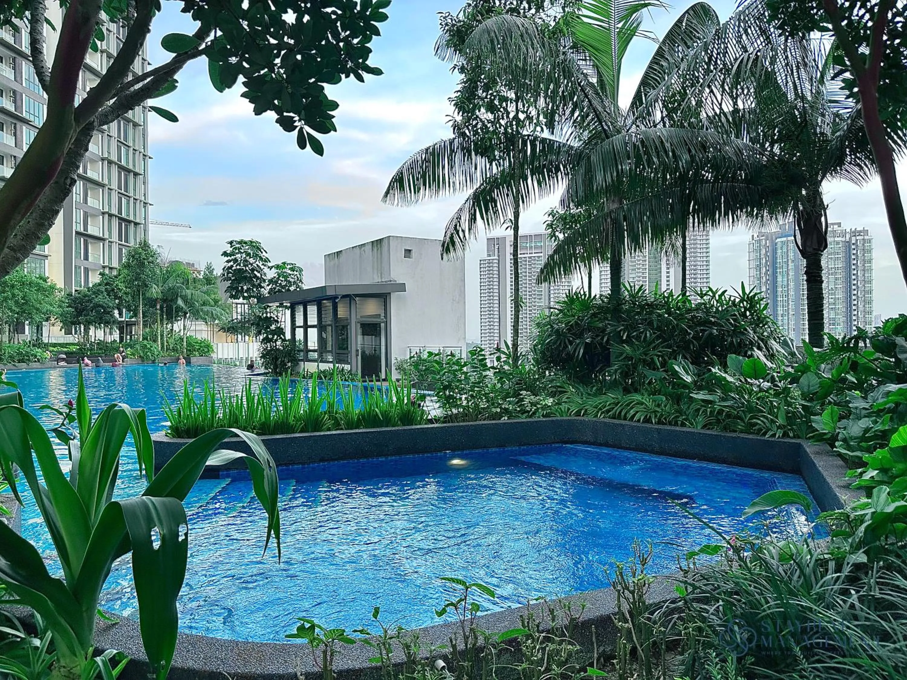Swimming pool in The Elysia Suites