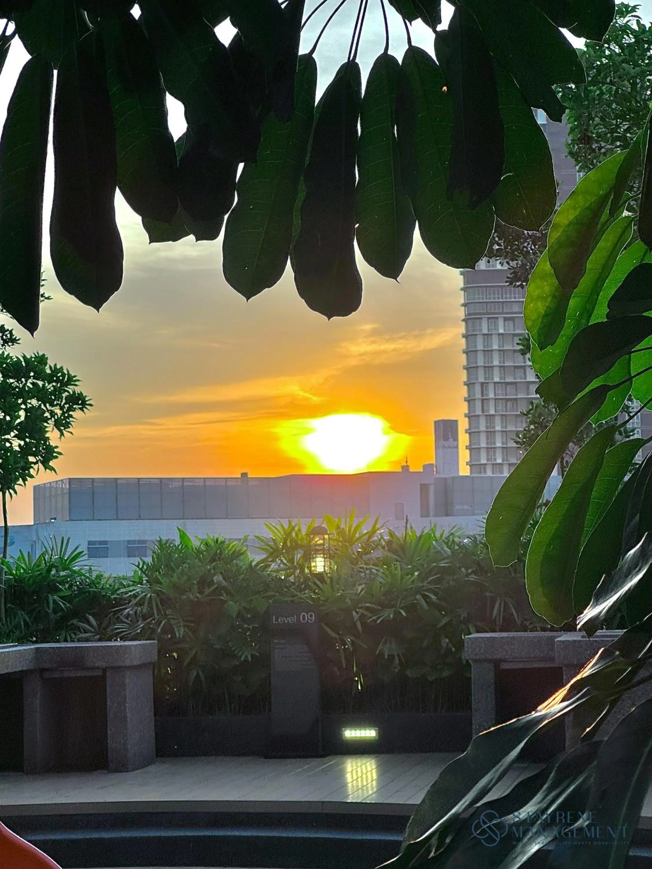 Sunset in The Elysia Suites